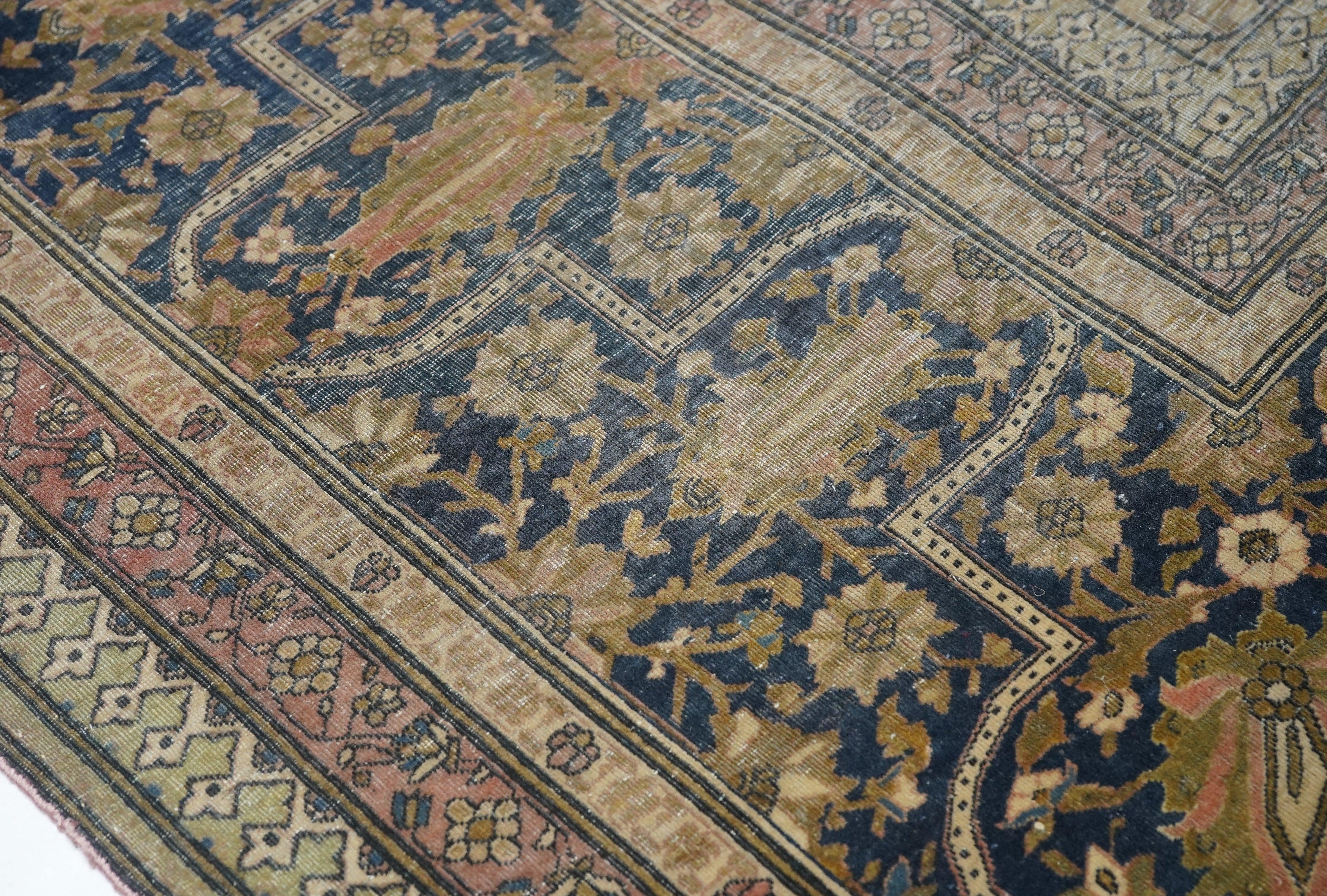 Antiker Kashan-Teppich 10'3'' x 13'6'' (19. Jahrhundert) im Angebot