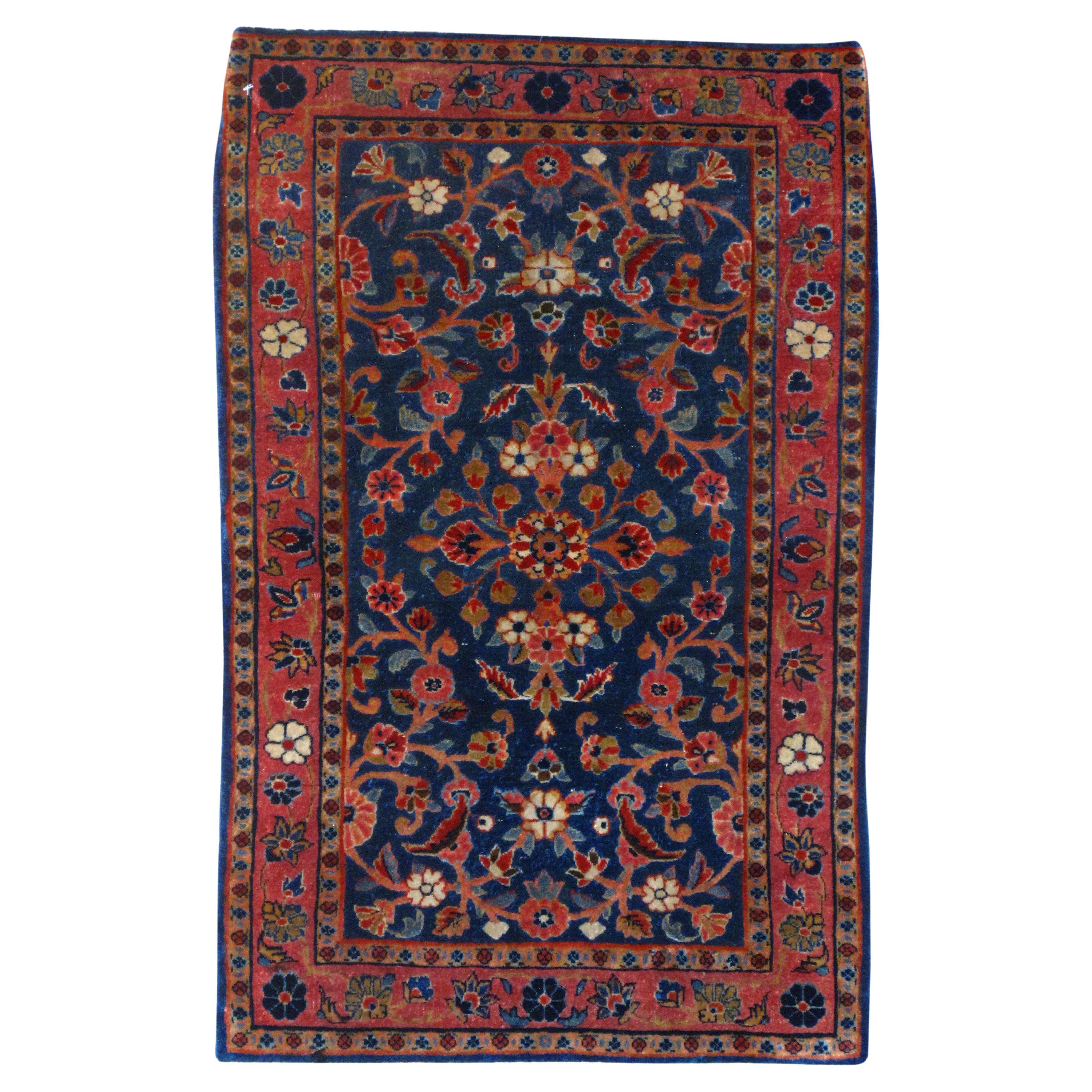 Antique Kashan Rug 1'11'' x 2'11''