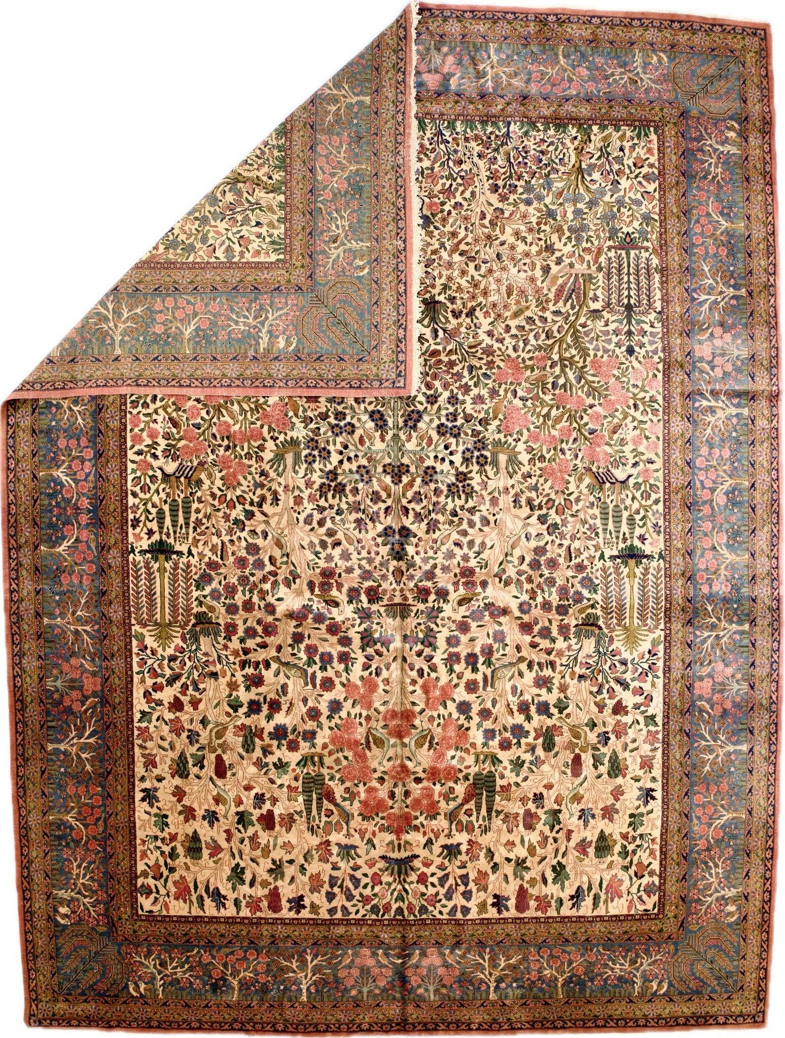 Antiker Kashan-Teppich 11'2'' x 15'1''.
 