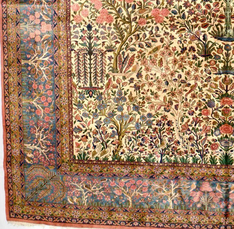 Antiker Kashan-Teppich 11'2'' x 15'1'' (Kaschan) im Angebot