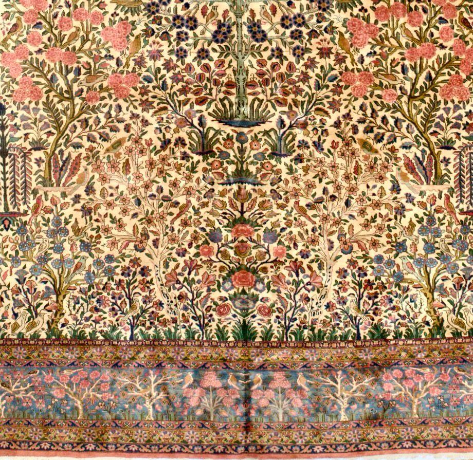 Antiker Kashan-Teppich 11'2'' x 15'1'' (Asiatisch) im Angebot