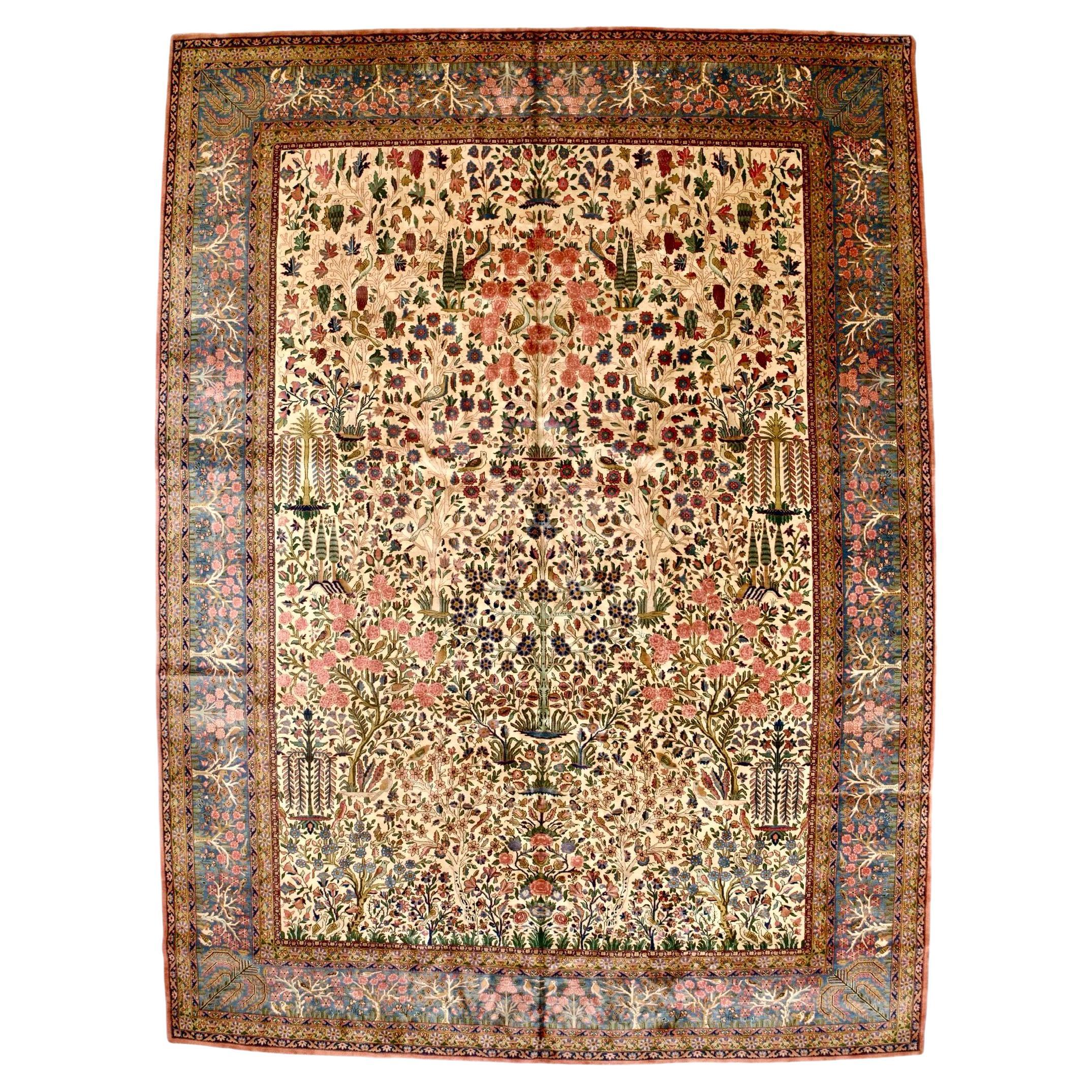 Tappeto antico Kashan 11'2'' x 15'1''