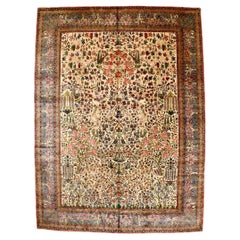 Antiker Kashan-Teppich 11'2'' x 15'1''