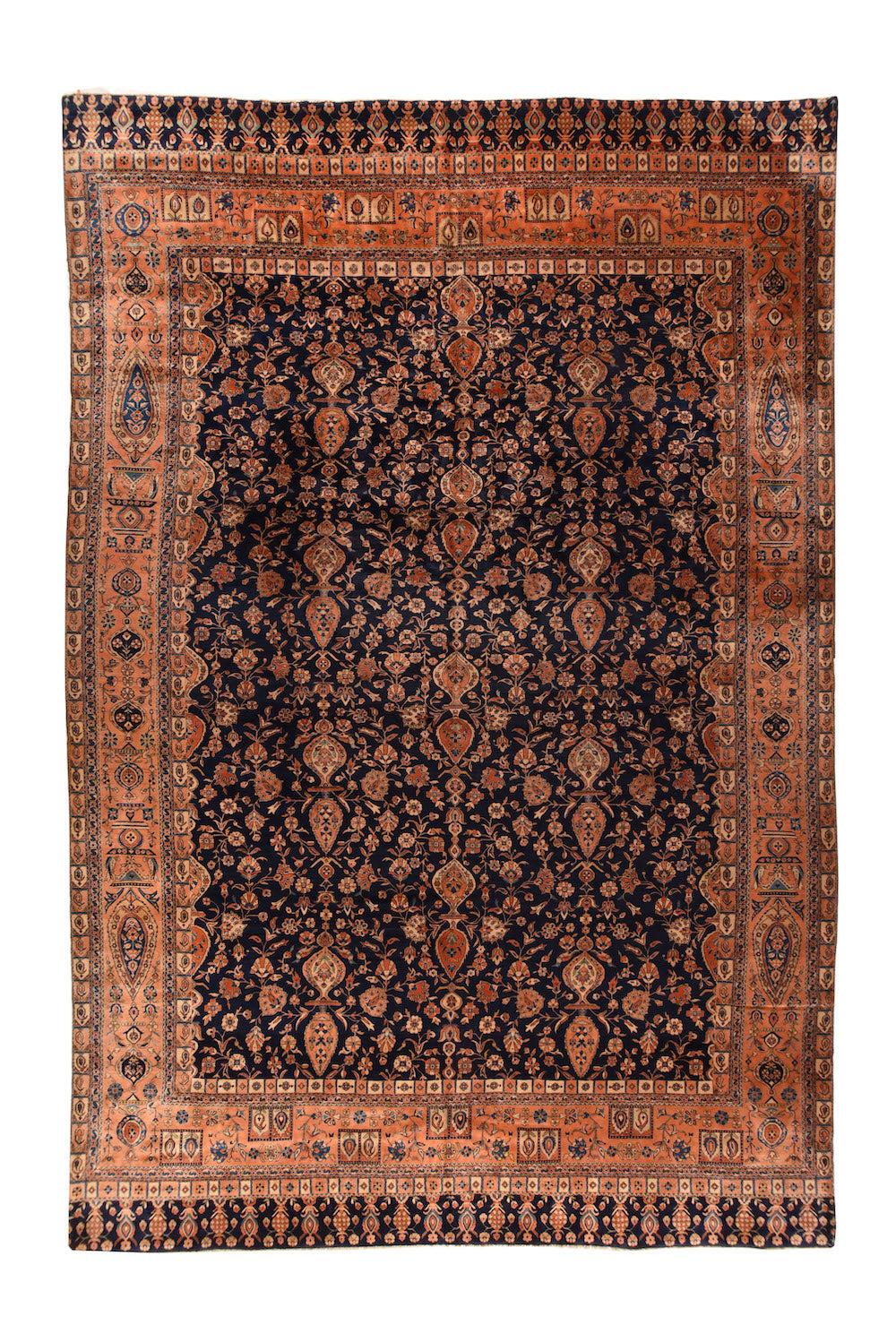 Antiker Kashan-Teppich 11'5'' x 17'8'' (Persisch) im Angebot