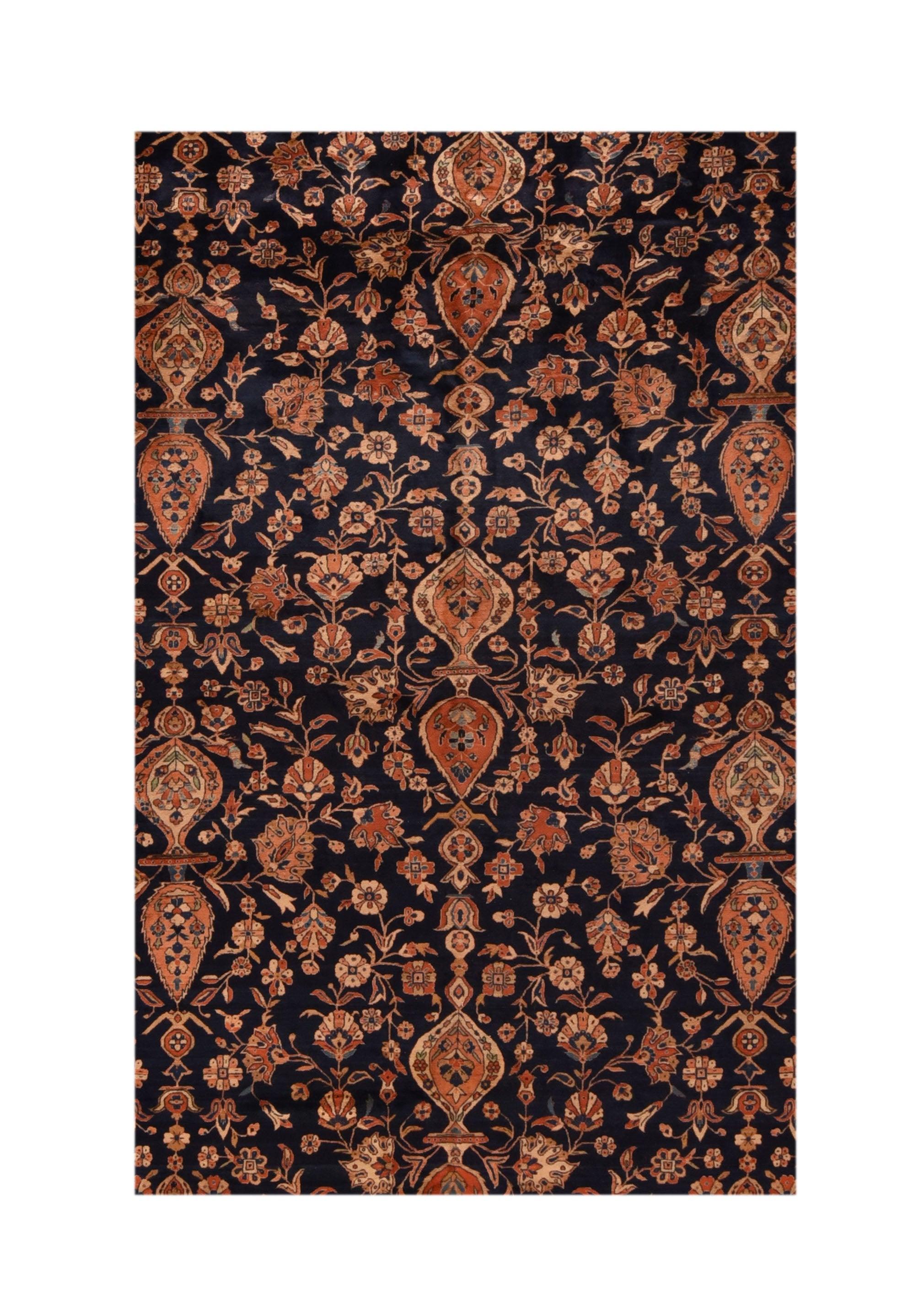 Antiker Kashan-Teppich 11'5'' x 17'8'' (Handgeknüpft) im Angebot