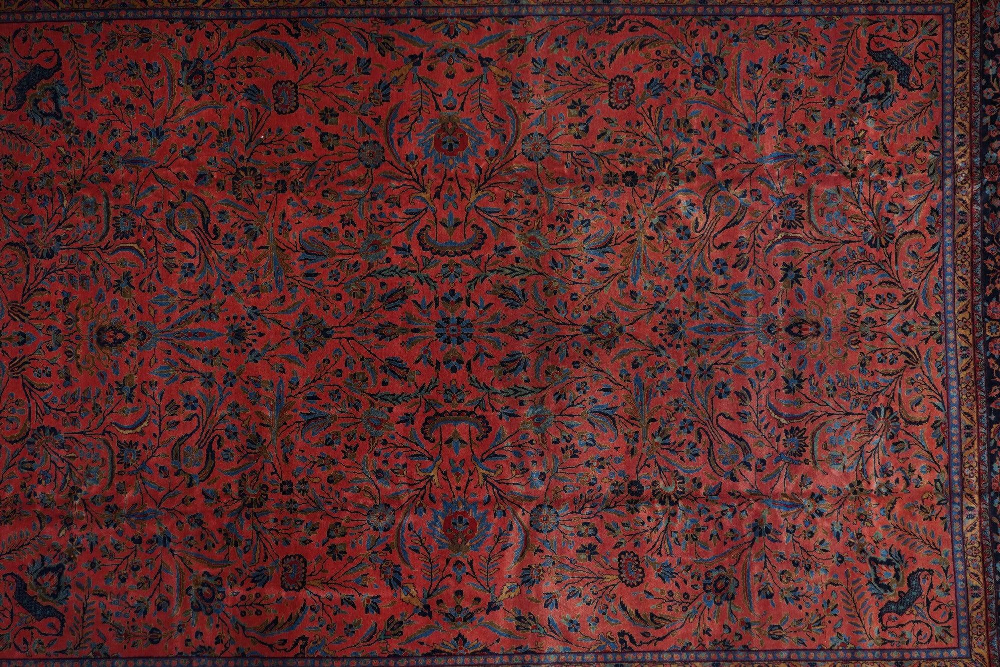 Antiker Kashan-Teppich 11'7'' x 15'3'' (Persisch) im Angebot