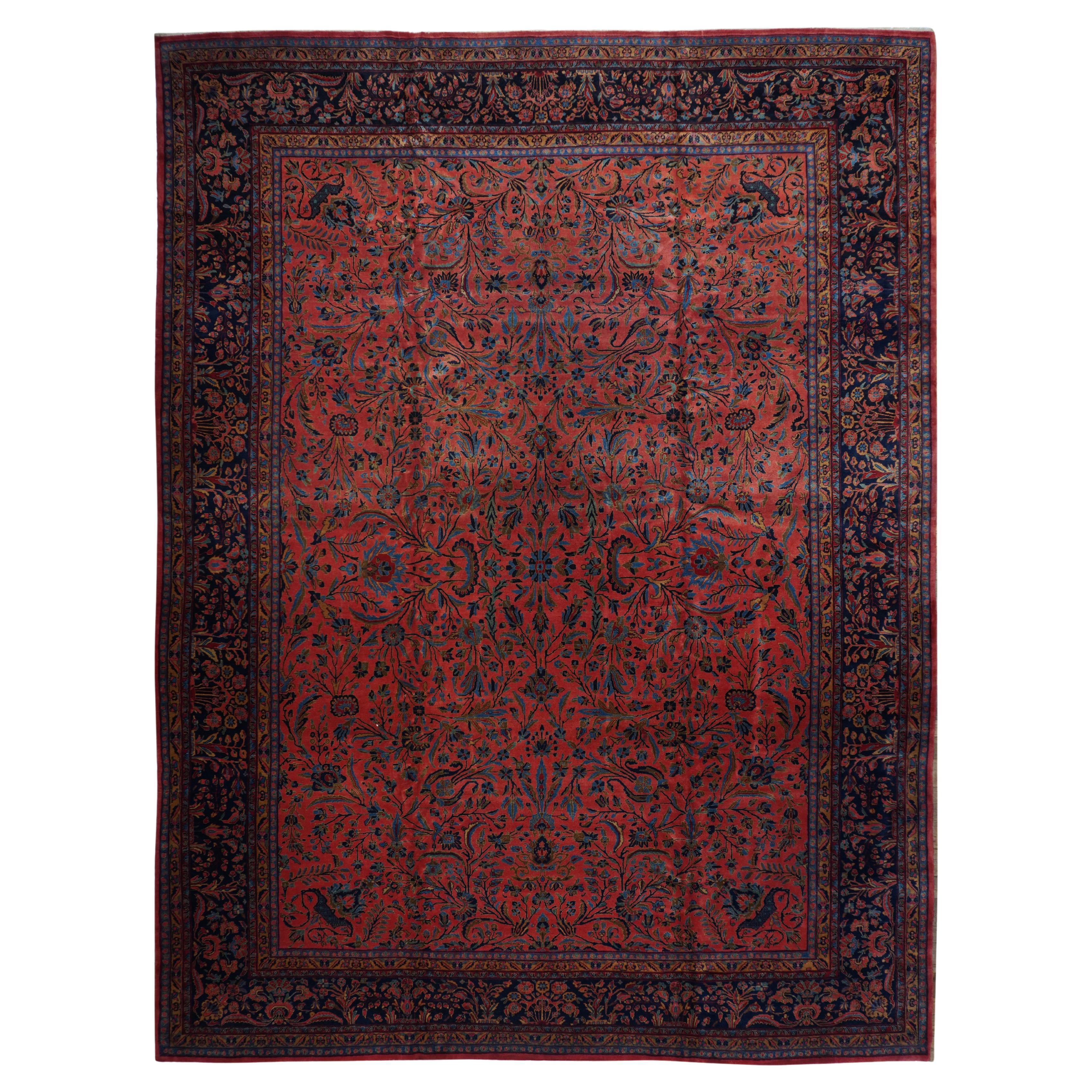 Antique Kashan Rug 11'7'' x 15'3''