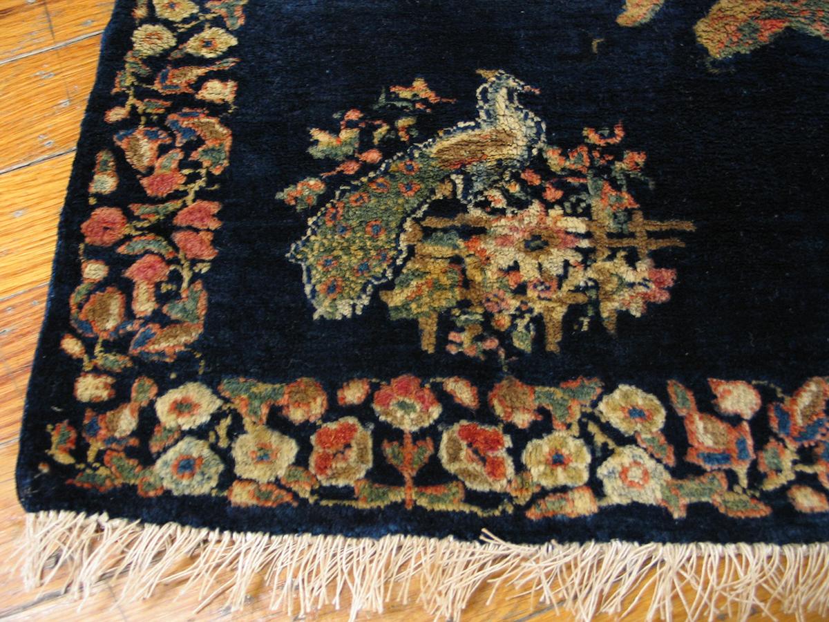 Wool Antique Kashan Rug 2'0