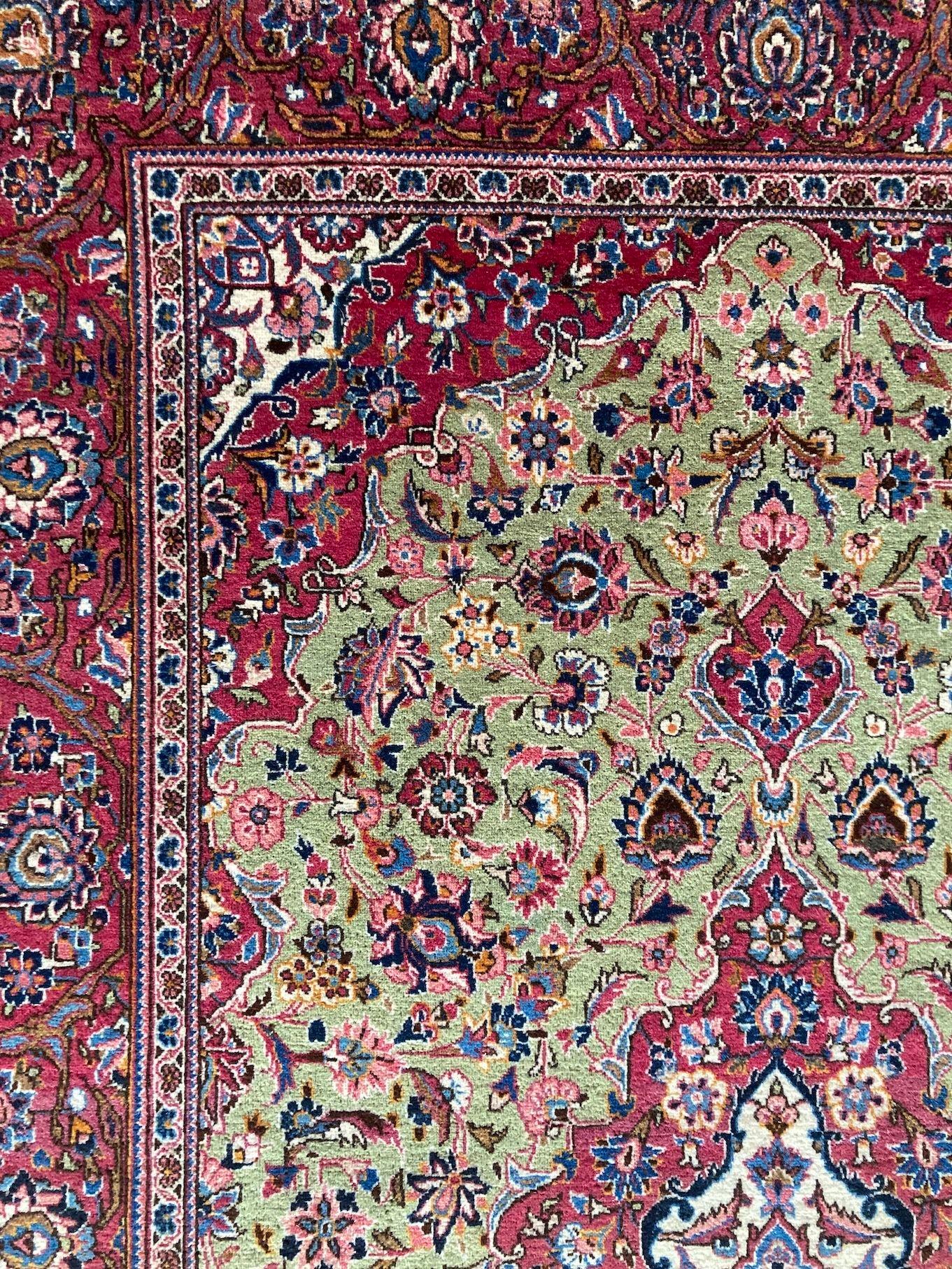 Antiker Kashan Teppich 2.10m x 1.33m im Angebot 8