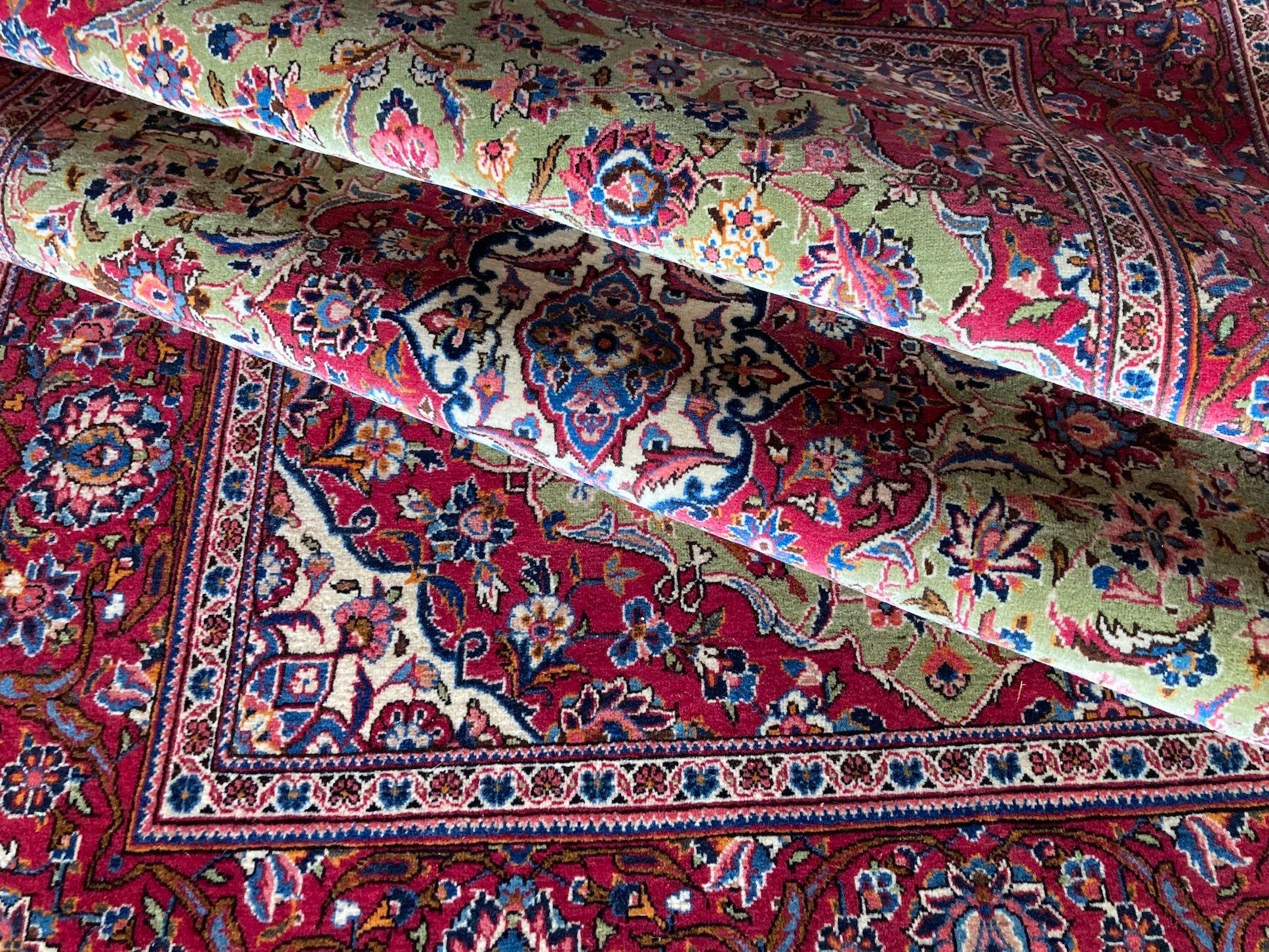 Antiker Kashan Teppich 2.10m x 1.33m im Angebot 10