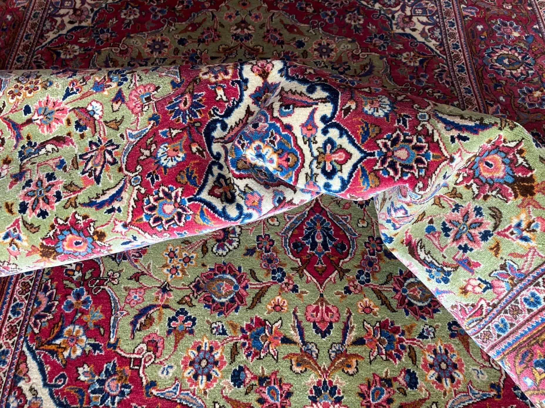 Antiker Kashan Teppich 2.10m x 1.33m im Angebot 11