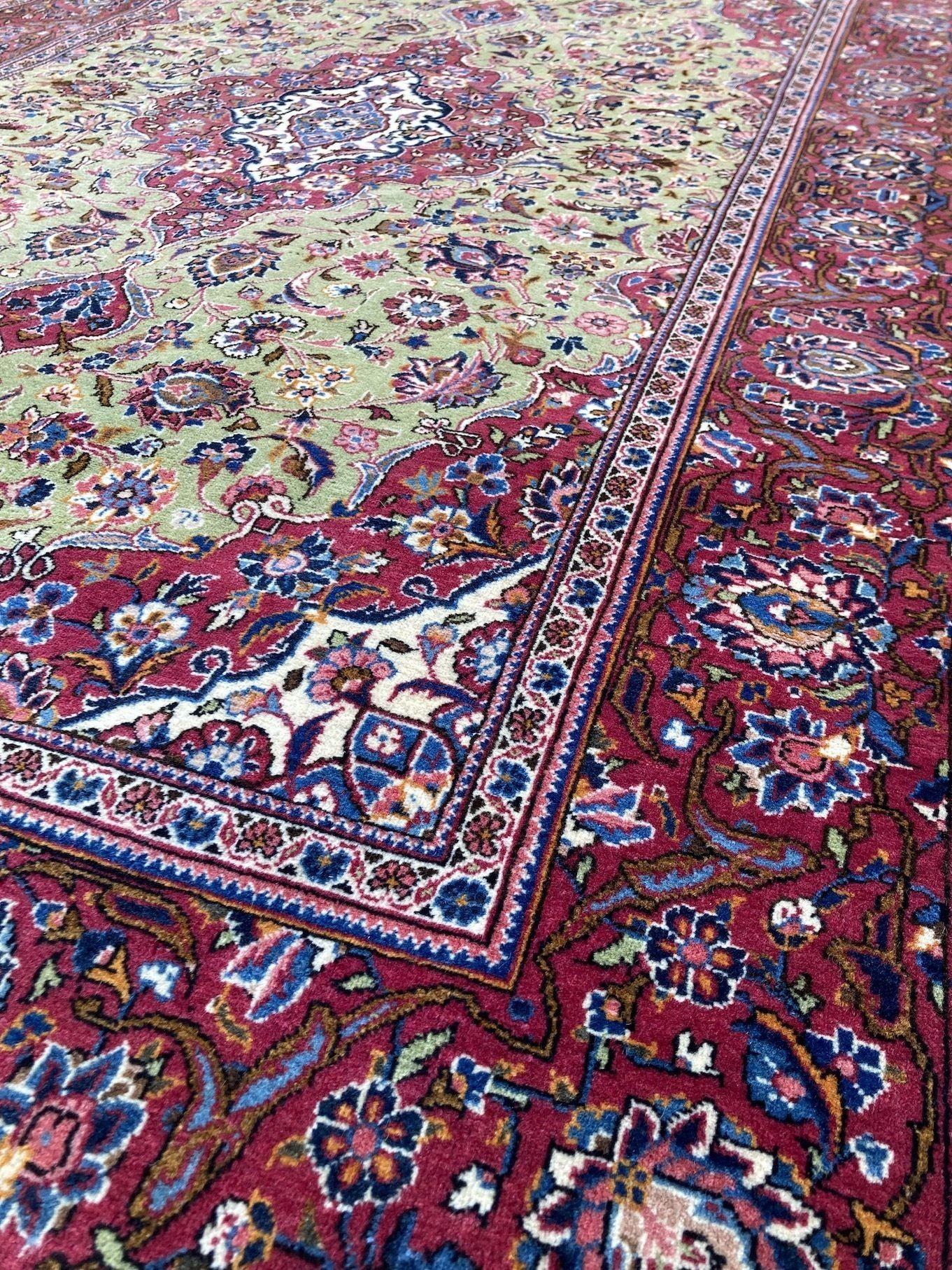 Antiker Kashan Teppich 2.10m x 1.33m im Angebot 3