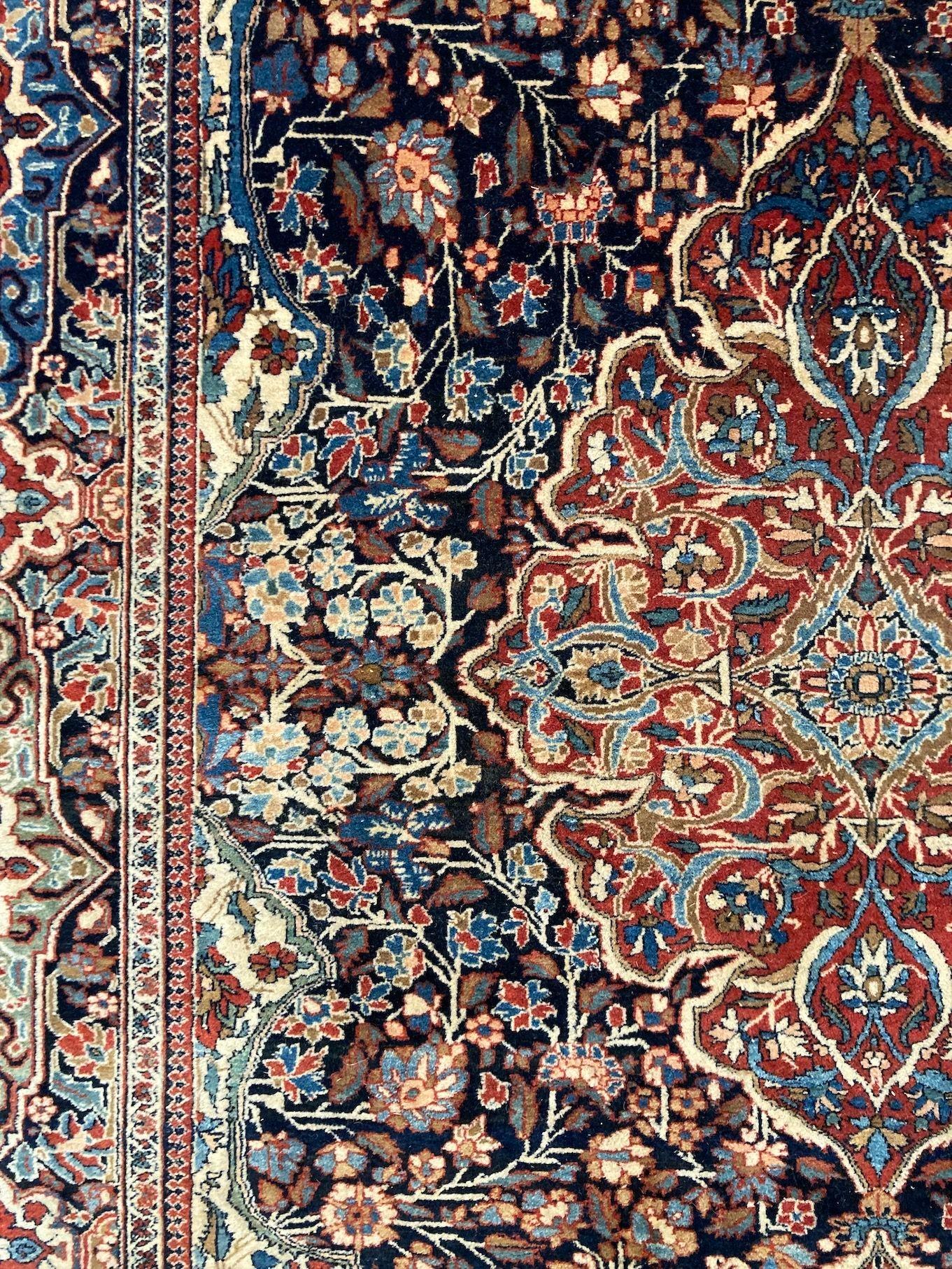 Antiker Kashan Teppich 2.10m x 1.41m im Angebot 7