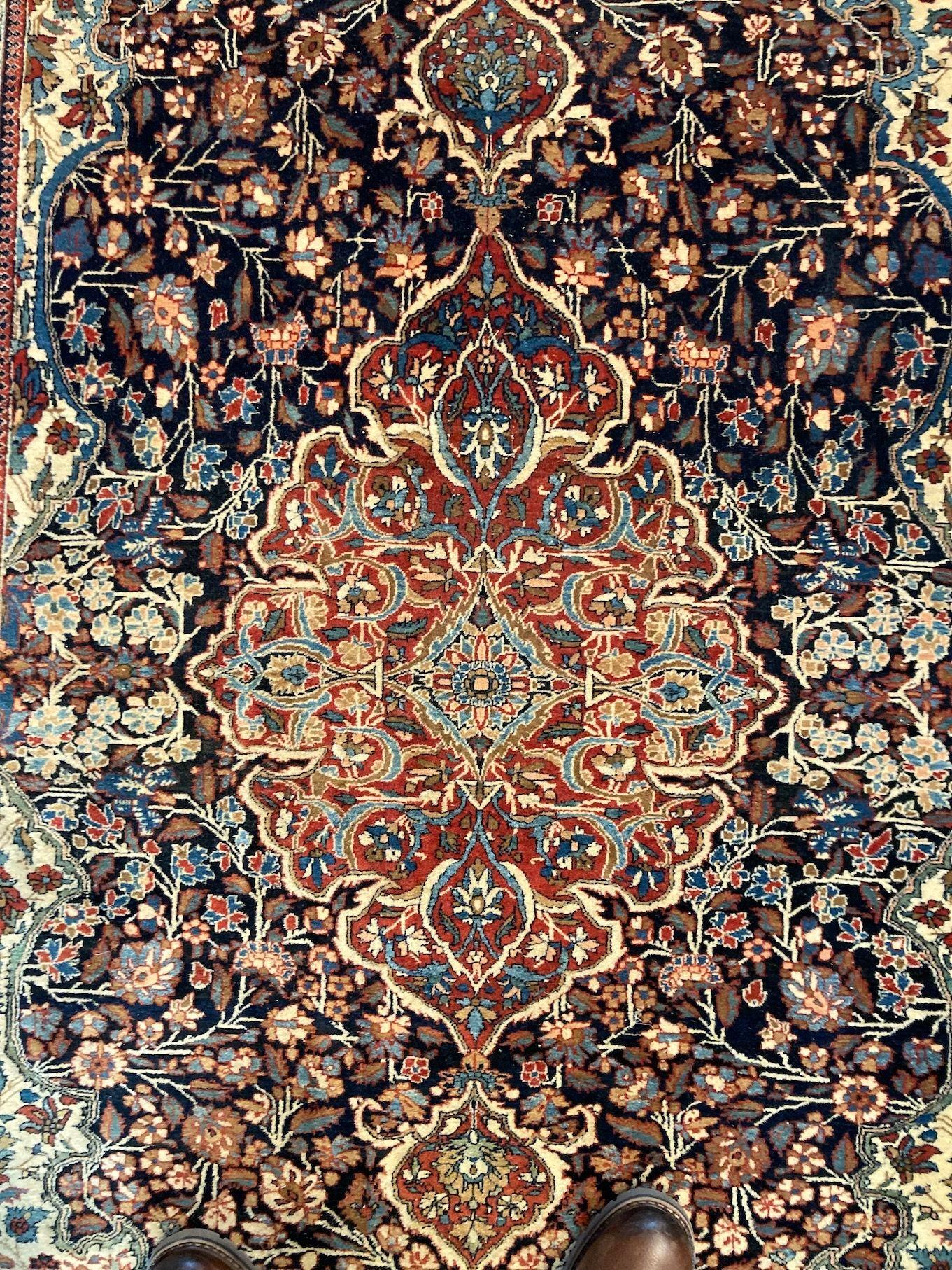 Antiker Kashan Teppich 2.10m x 1.41m im Angebot 8