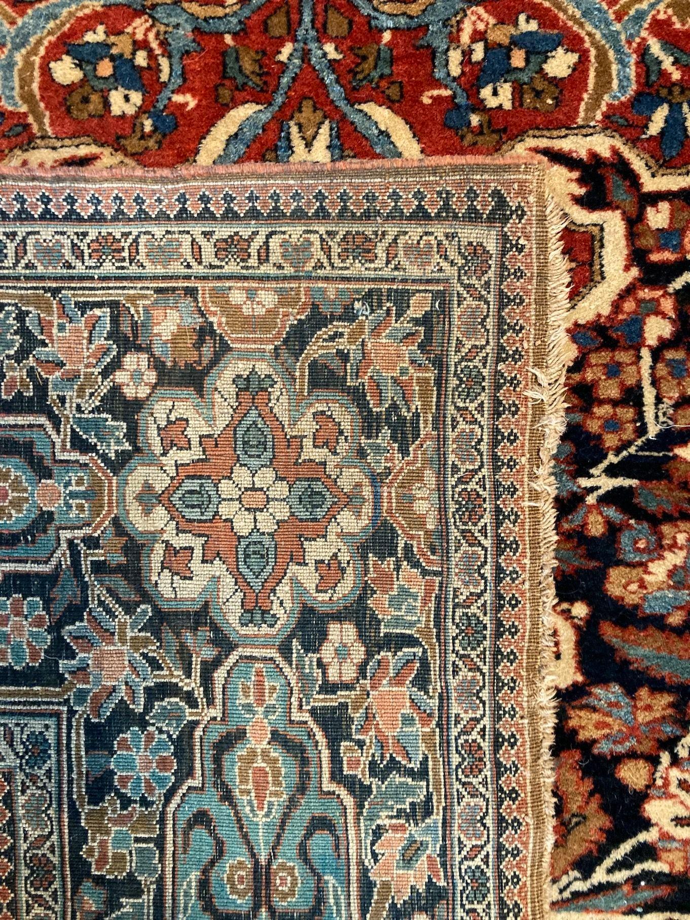 Antique Kashan Rug 2.10m x 1.41m For Sale 10
