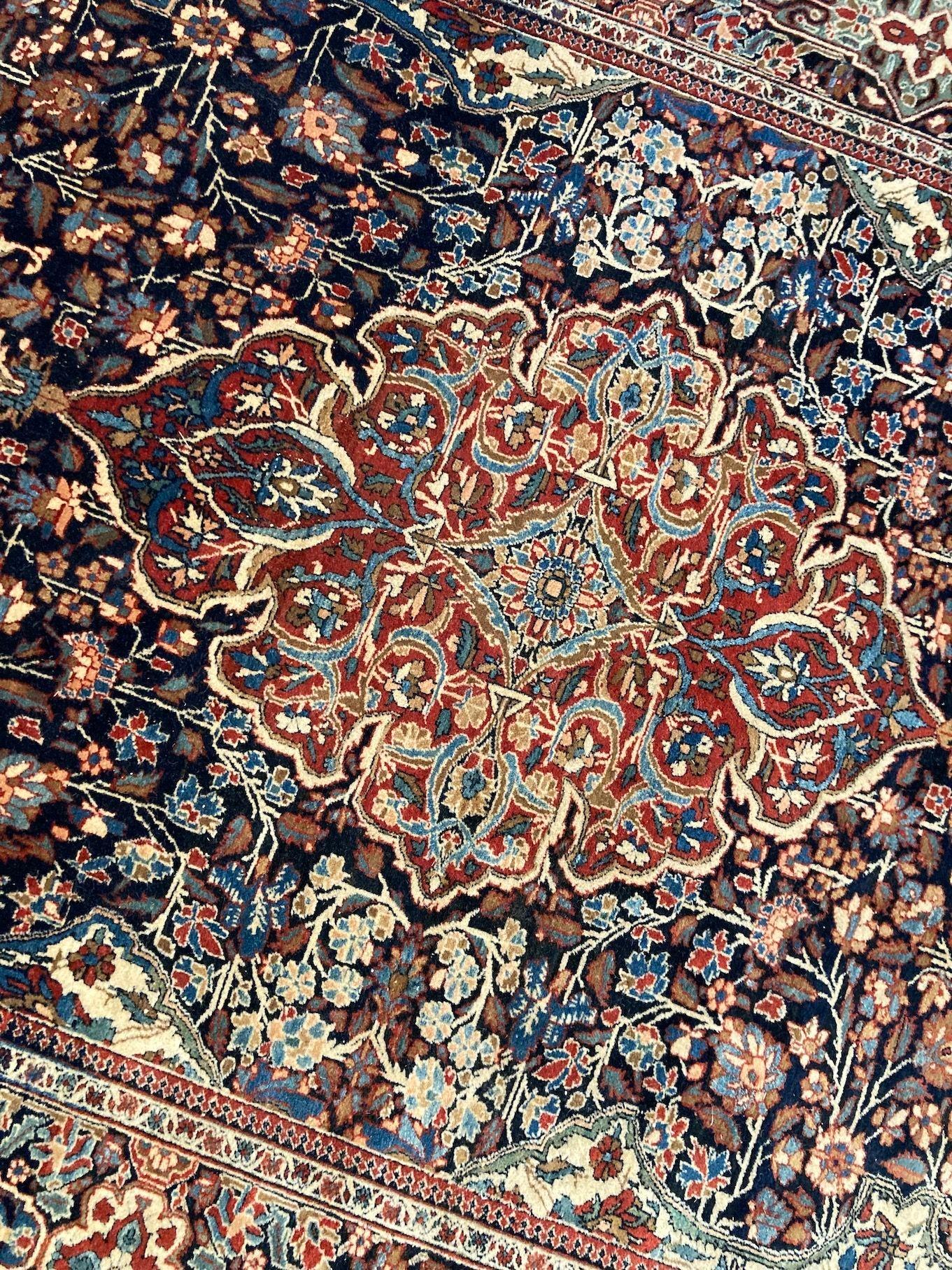 Antiker Kashan Teppich 2.10m x 1.41m im Angebot 4