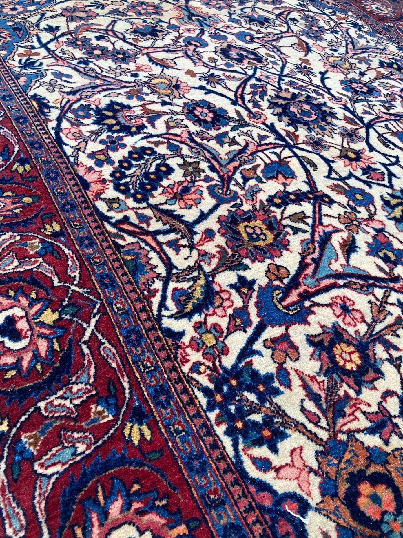 Tappeto antico Kashan 2,12 m x 1,31 m in vendita 9