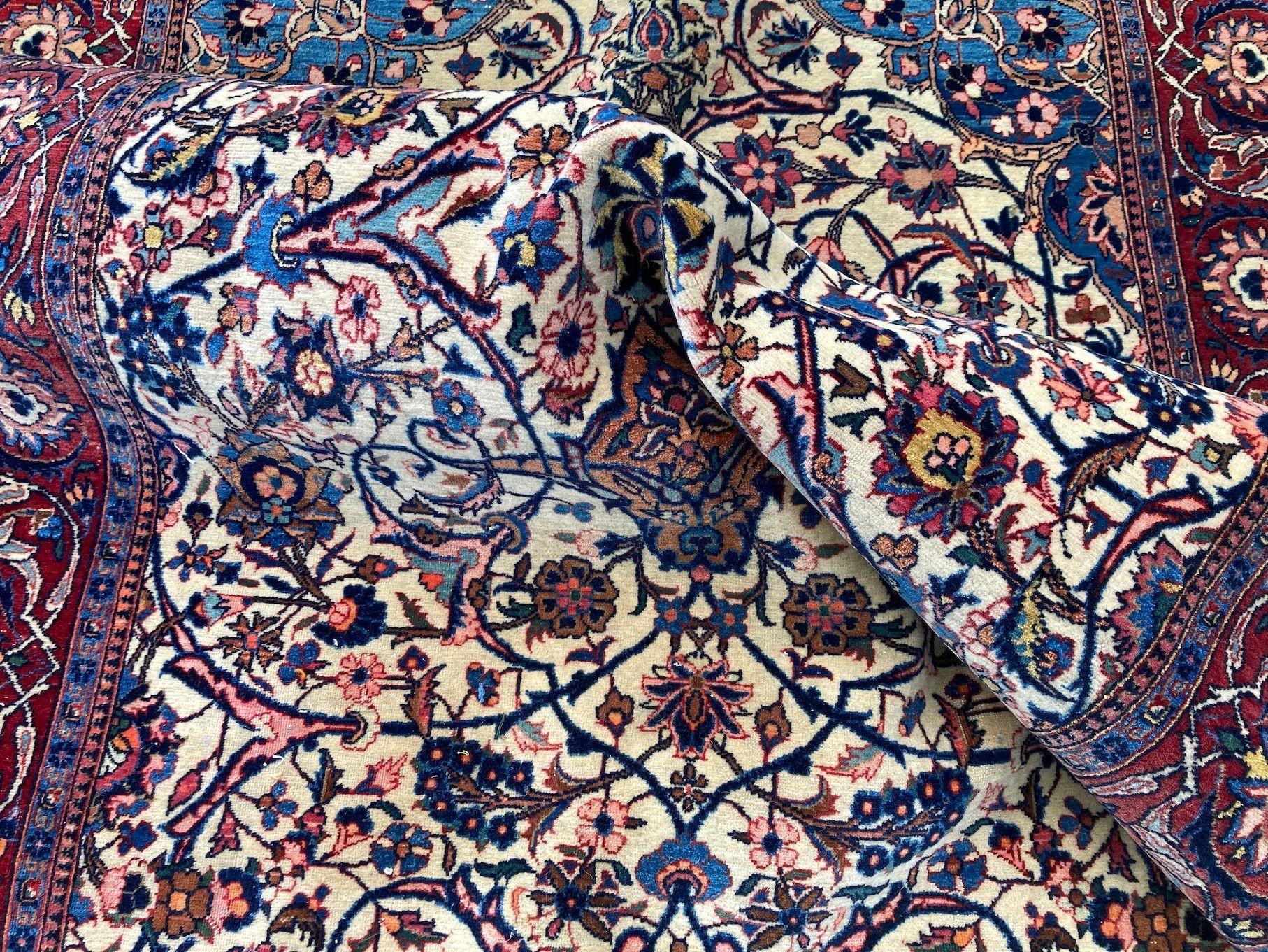 Tappeto antico Kashan 2,12 m x 1,31 m in vendita 11