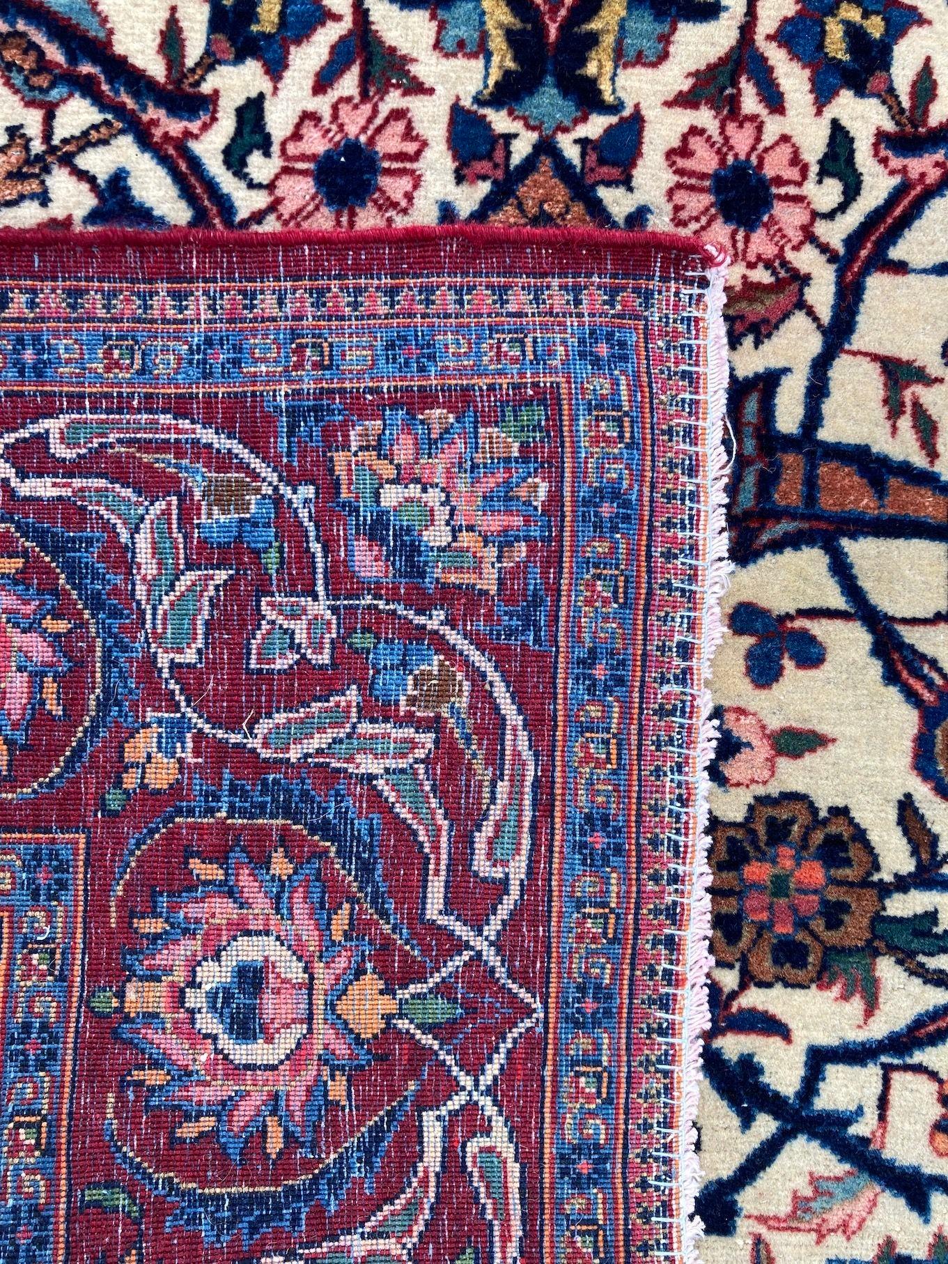 Antique Kashan Rug 2.12m x 1.31m For Sale 12