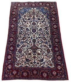 Antique Kashan Rug 2.12m x 1.31m
