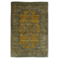 Antique Kashan Rug 3'4'' x 4'10''
