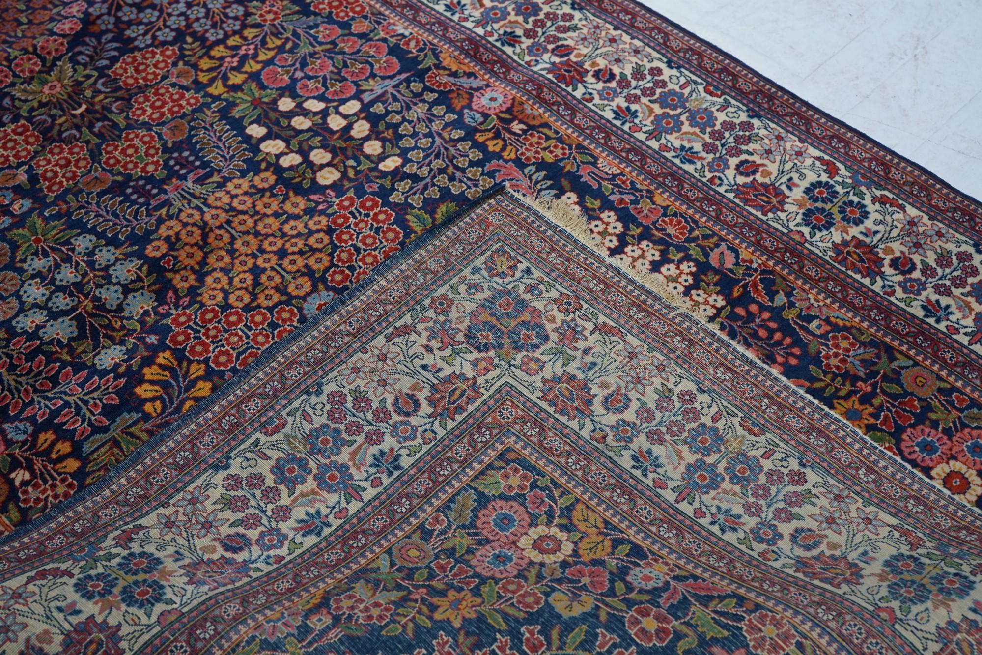Antiker Kashan-Teppich 4'5'' x 6'9'' im Angebot 4