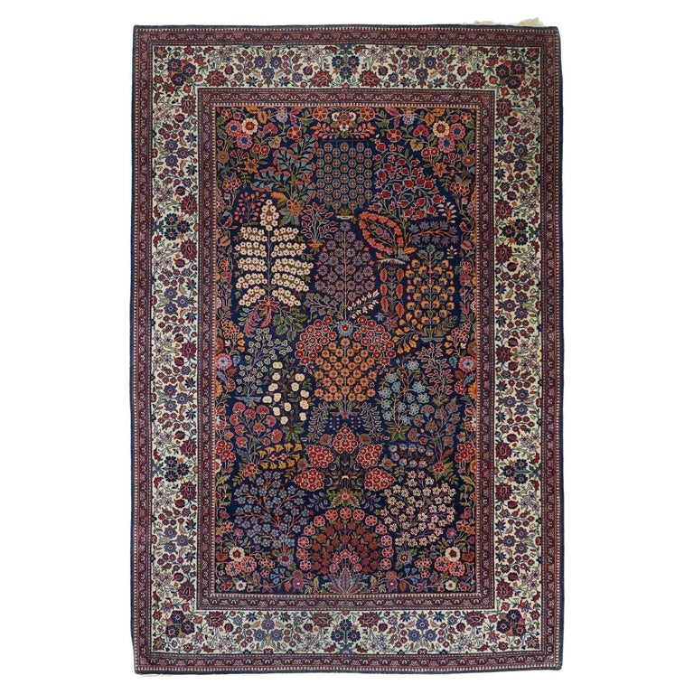 Antique Kashan Rug For Sale at 1stDibs