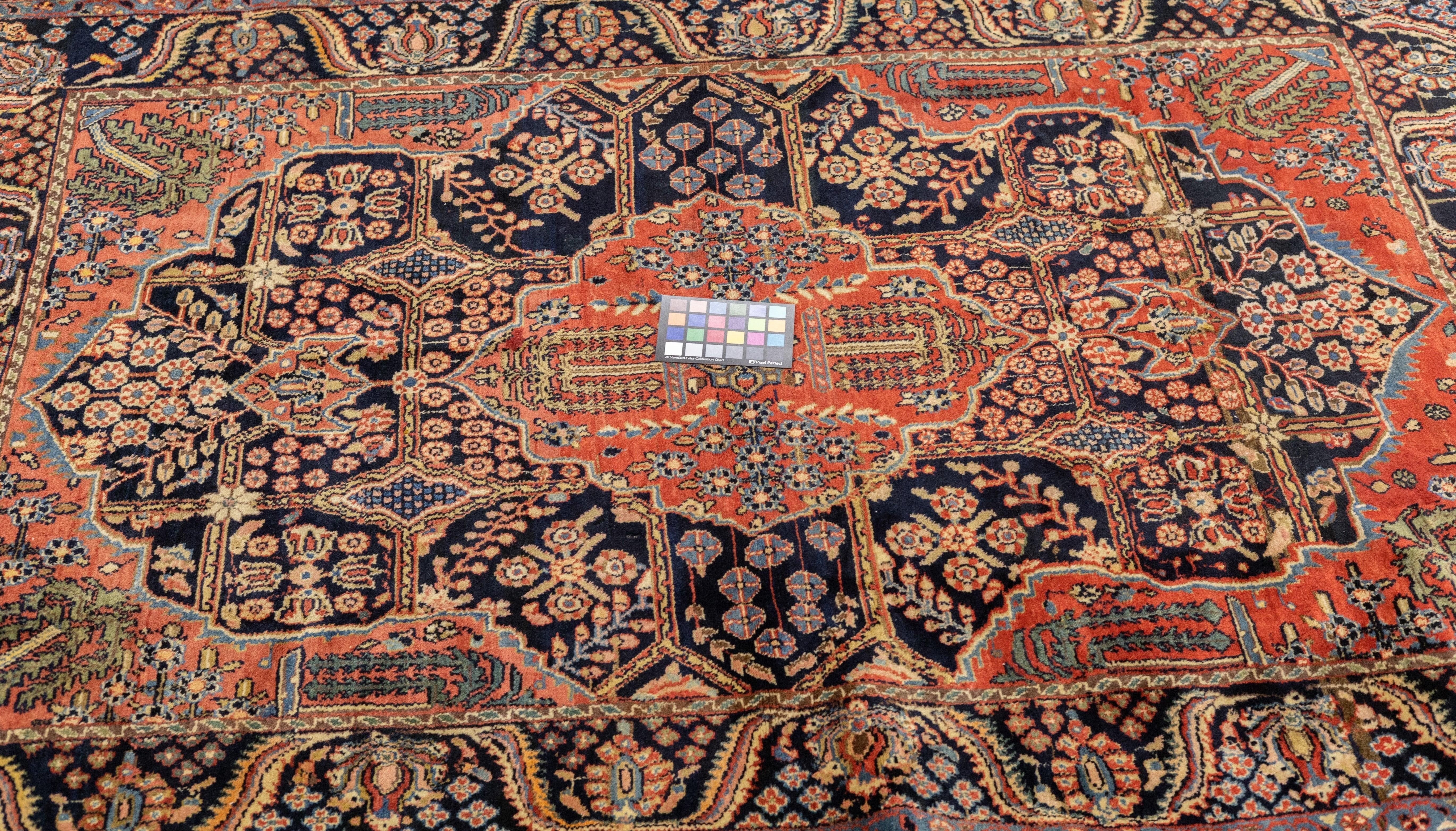 Antiker Kashan-Teppich 4'8'' x 6'11'' im Angebot 3