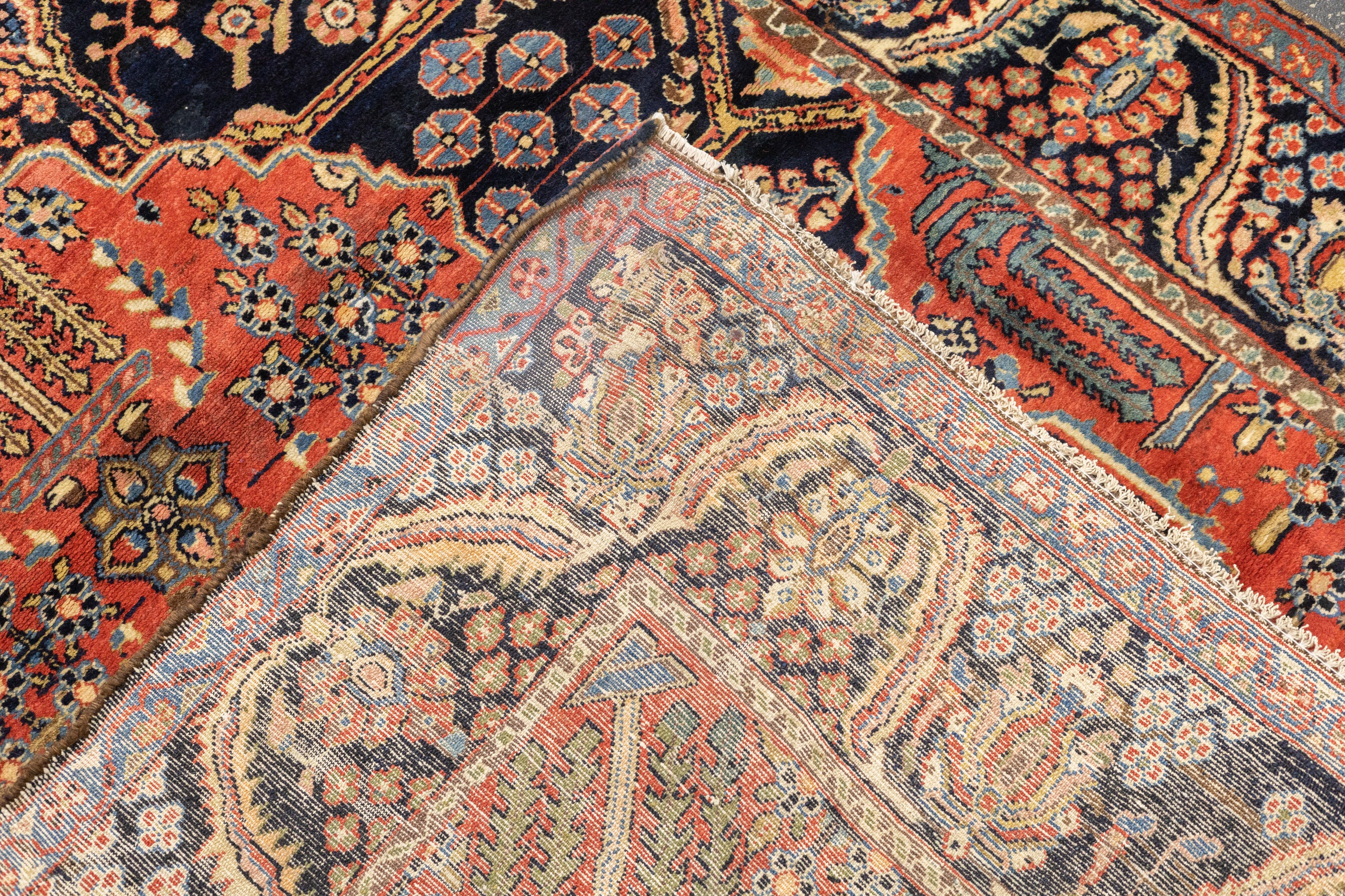 Antiker Kashan-Teppich 4'8'' x 6'11'' im Angebot 4