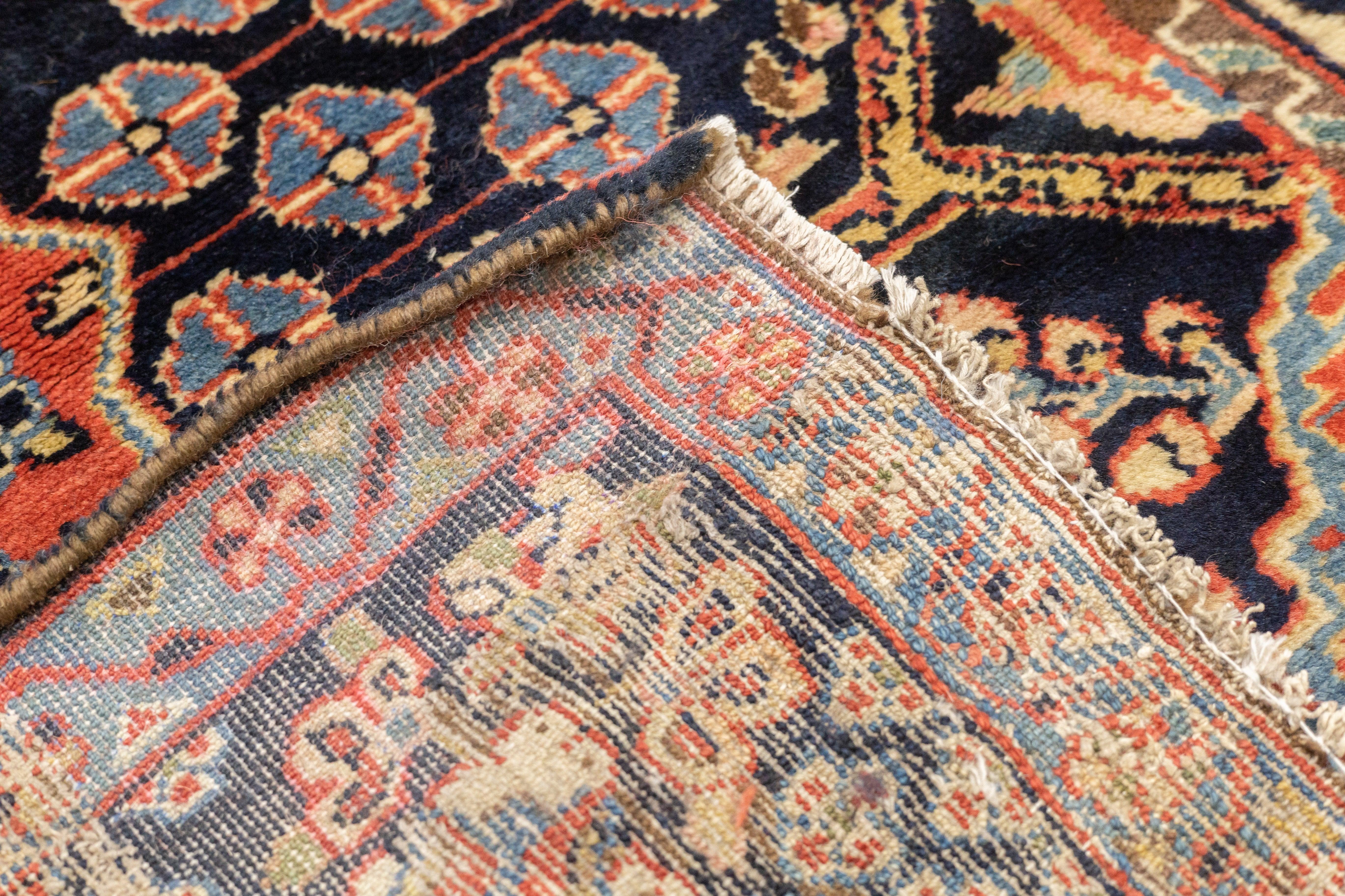 Antiker Kashan-Teppich 4'8'' x 6'11'' im Angebot 5