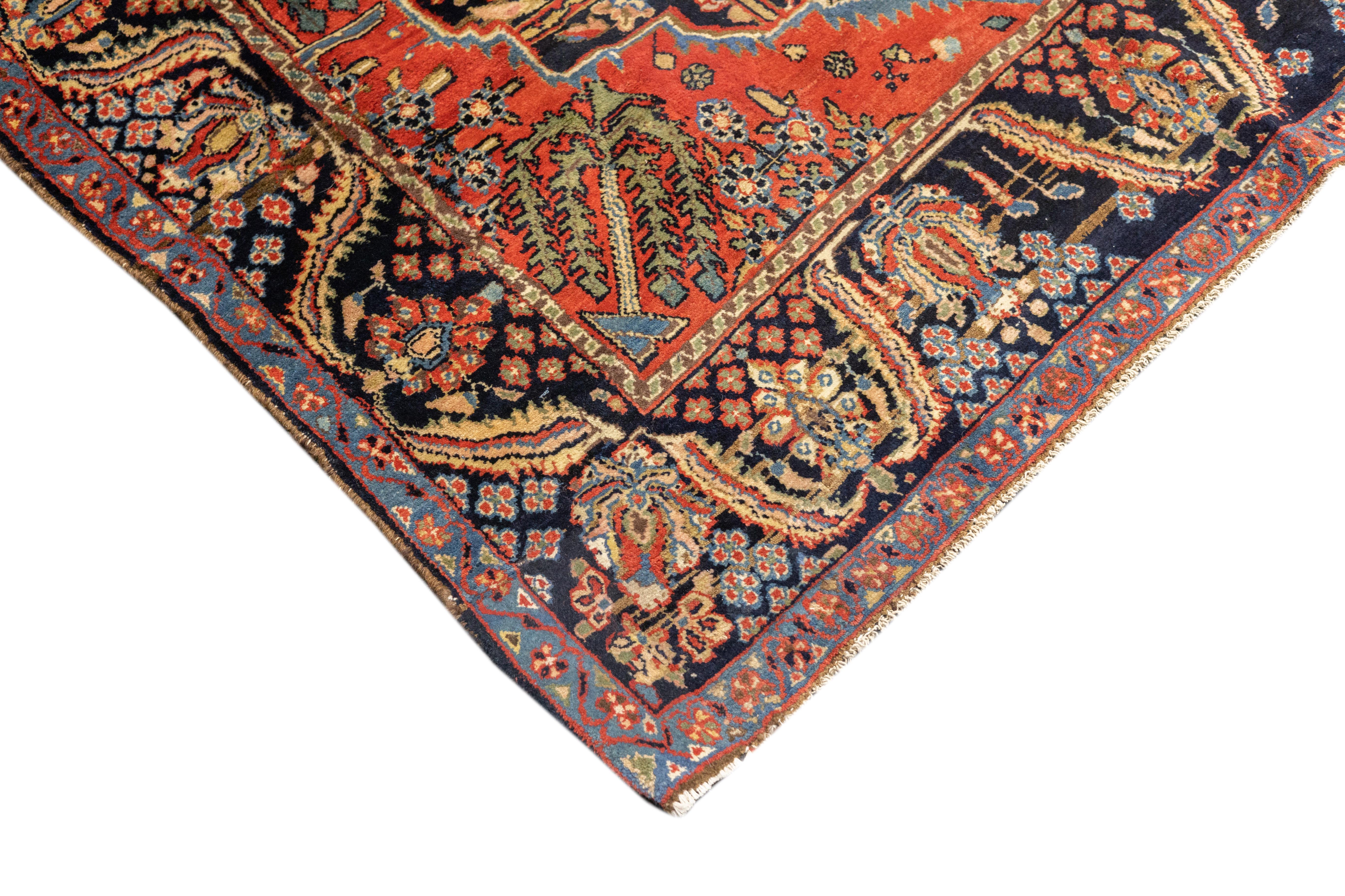 Antiker Kashan-Teppich 4'8'' x 6'11'' (Persisch) im Angebot