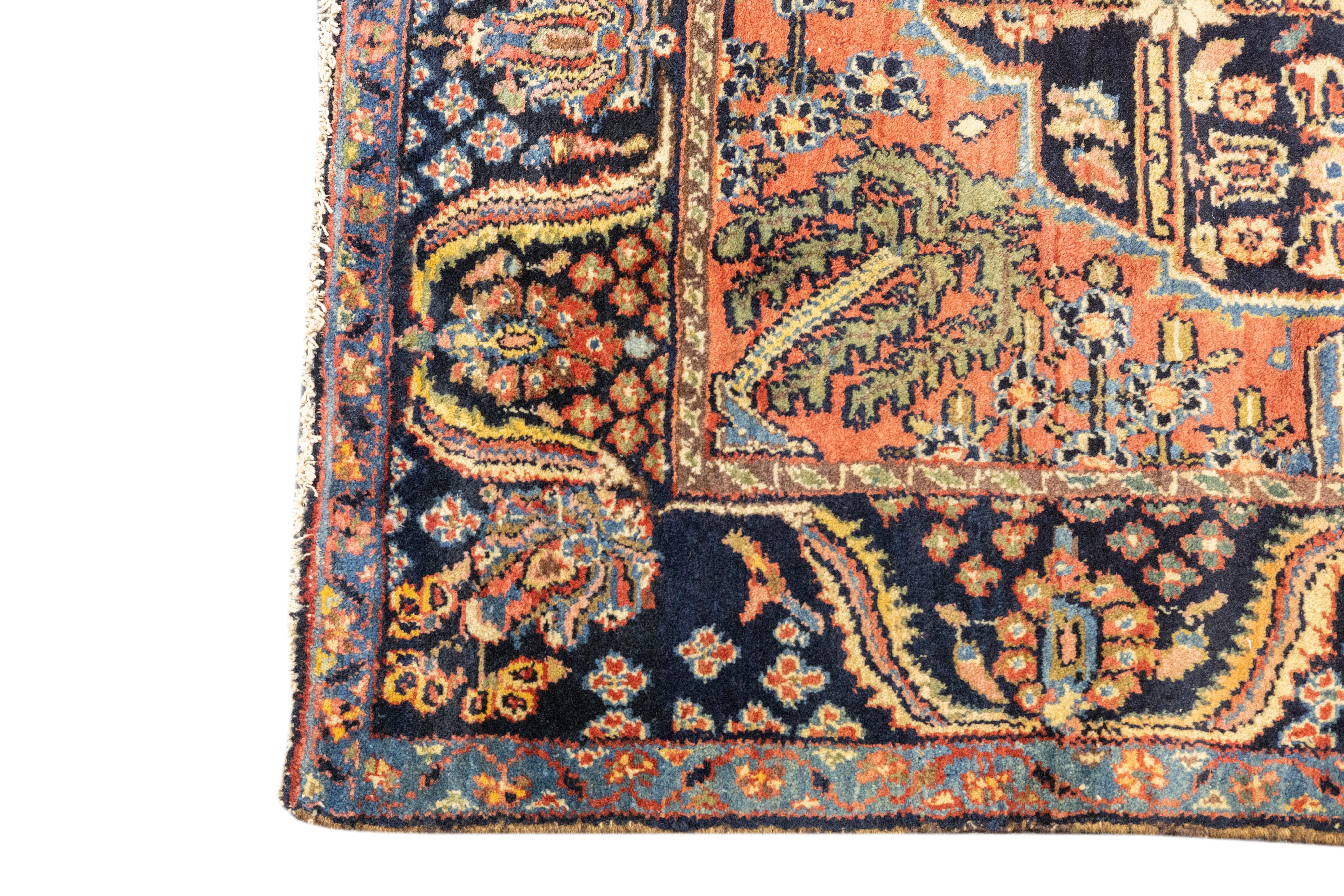 Antiker Kashan-Teppich 4'8'' x 6'11'' (20. Jahrhundert) im Angebot
