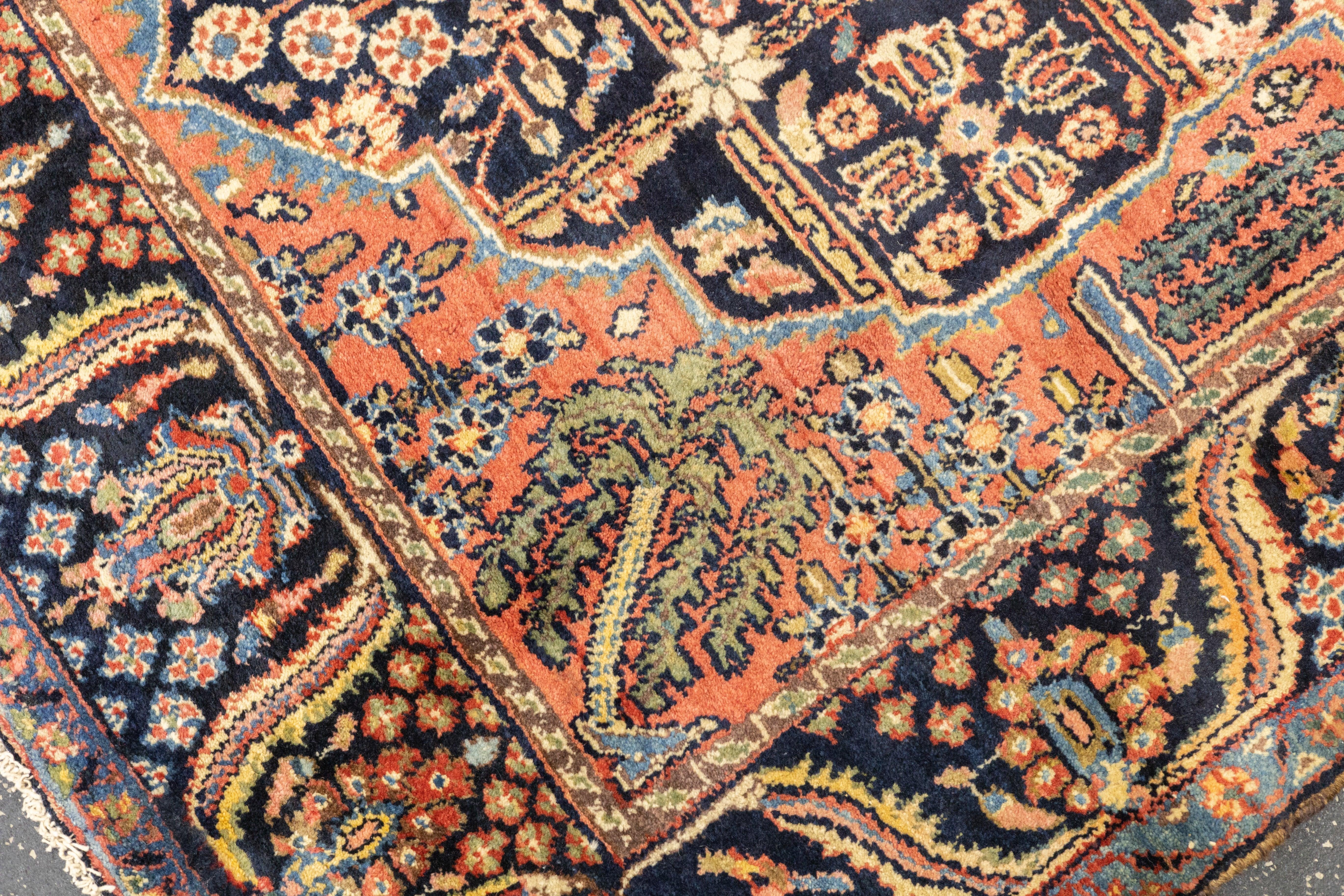 Antiker Kashan-Teppich 4'8'' x 6'11'' (Wolle) im Angebot