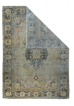 Antique Mohtasham Kashan Rug 6'11'' x 10'2''