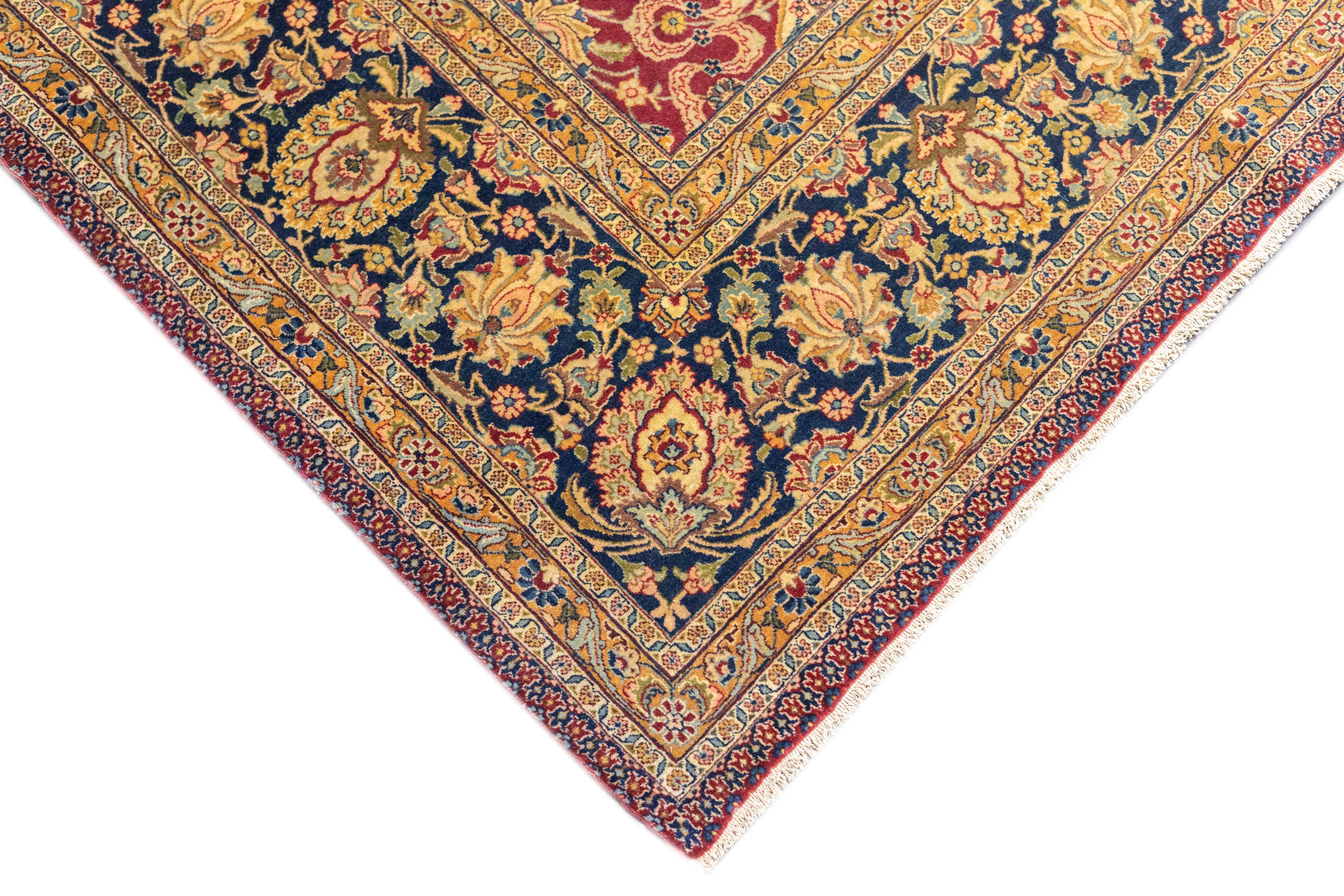Antiker Kashan-Teppich 6'5'' x 10'6'' (Persisch) im Angebot