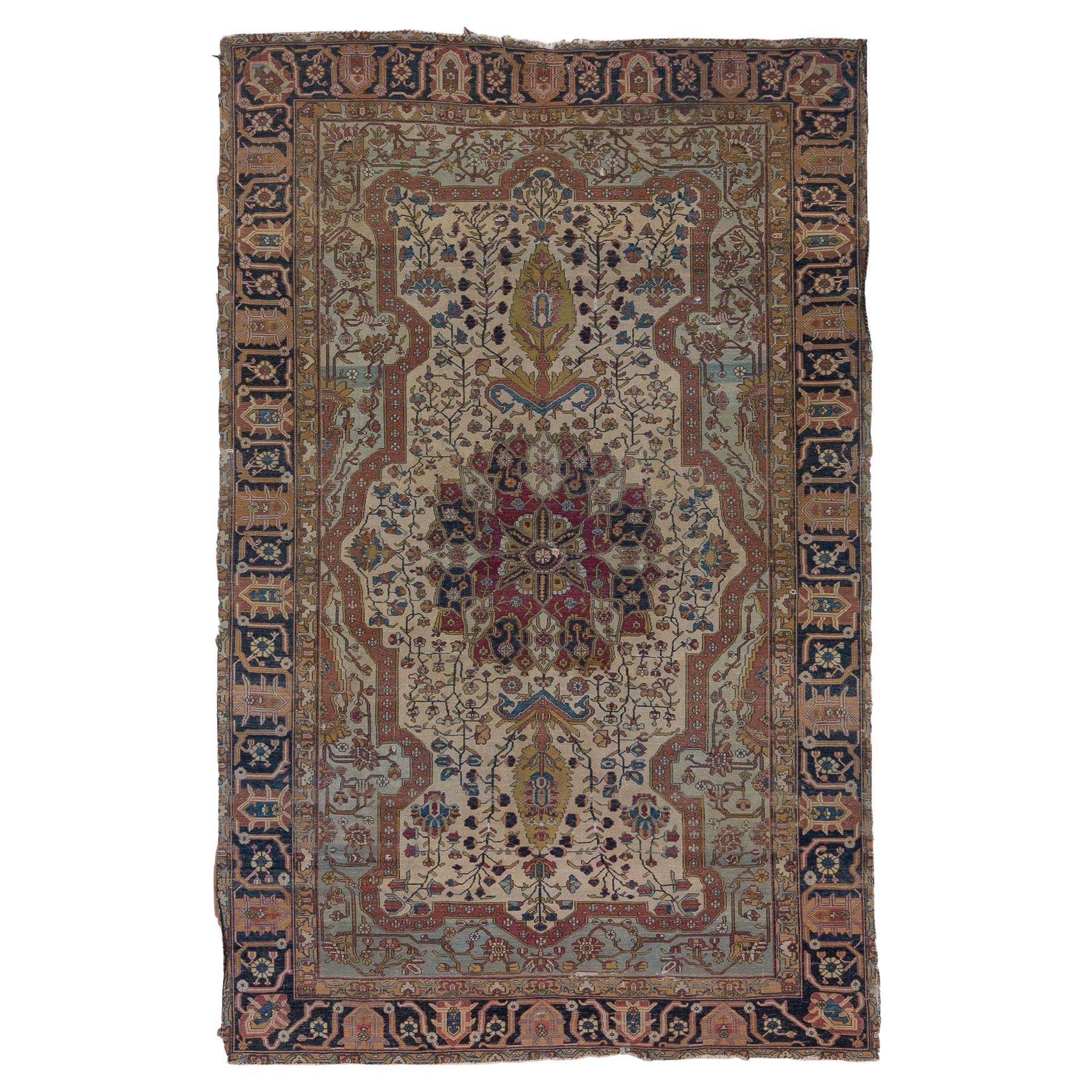Antique Kashan Rug