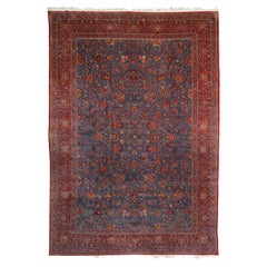 Antique Kashan Rug - Late 19th Century Kashan Rug