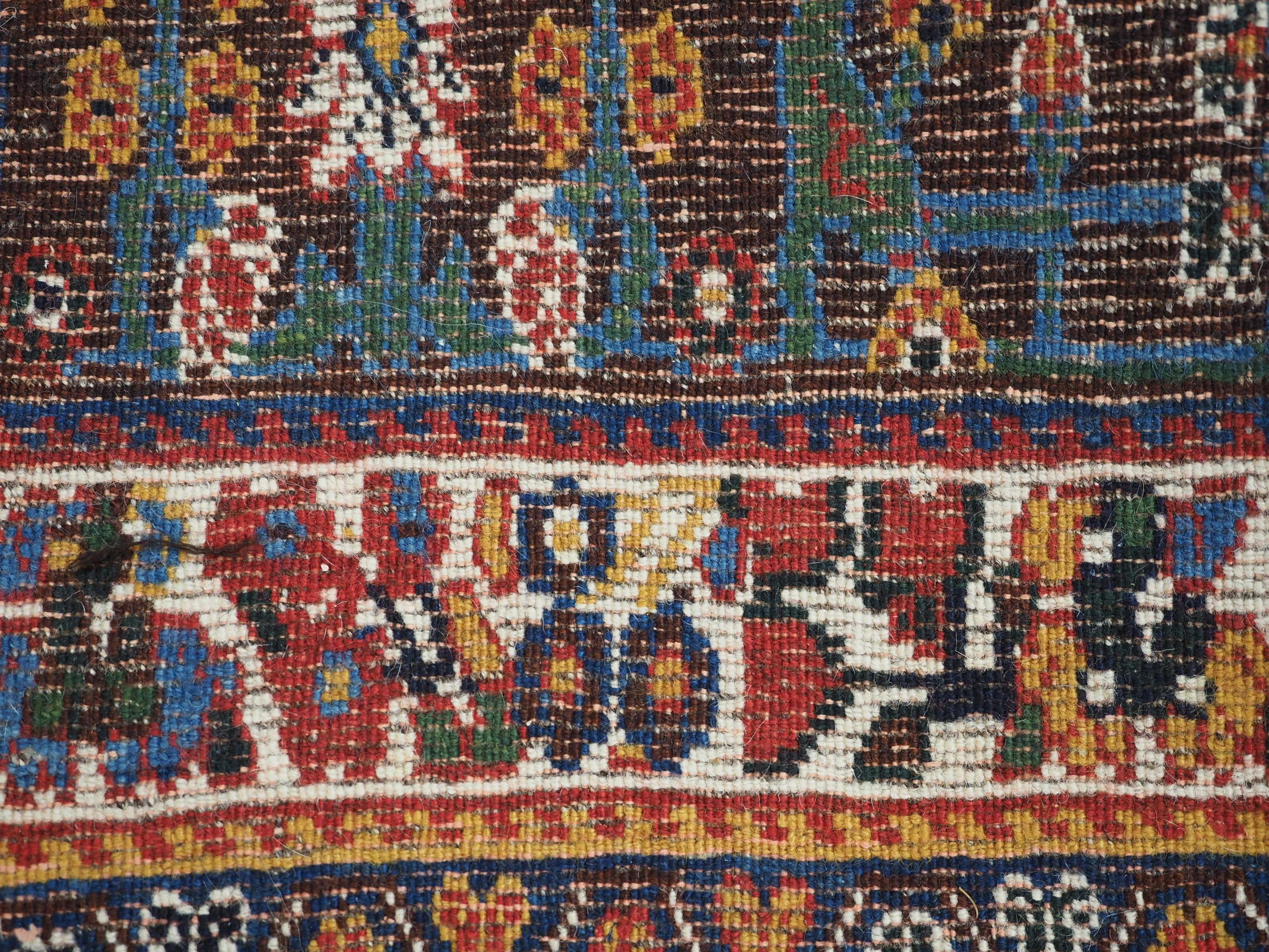 Antiker antiker Kashkuli Qashqai-Teppich im Angebot 6