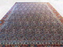 Antique Kashmar Persian Rug with Mother & Child Boteh Field