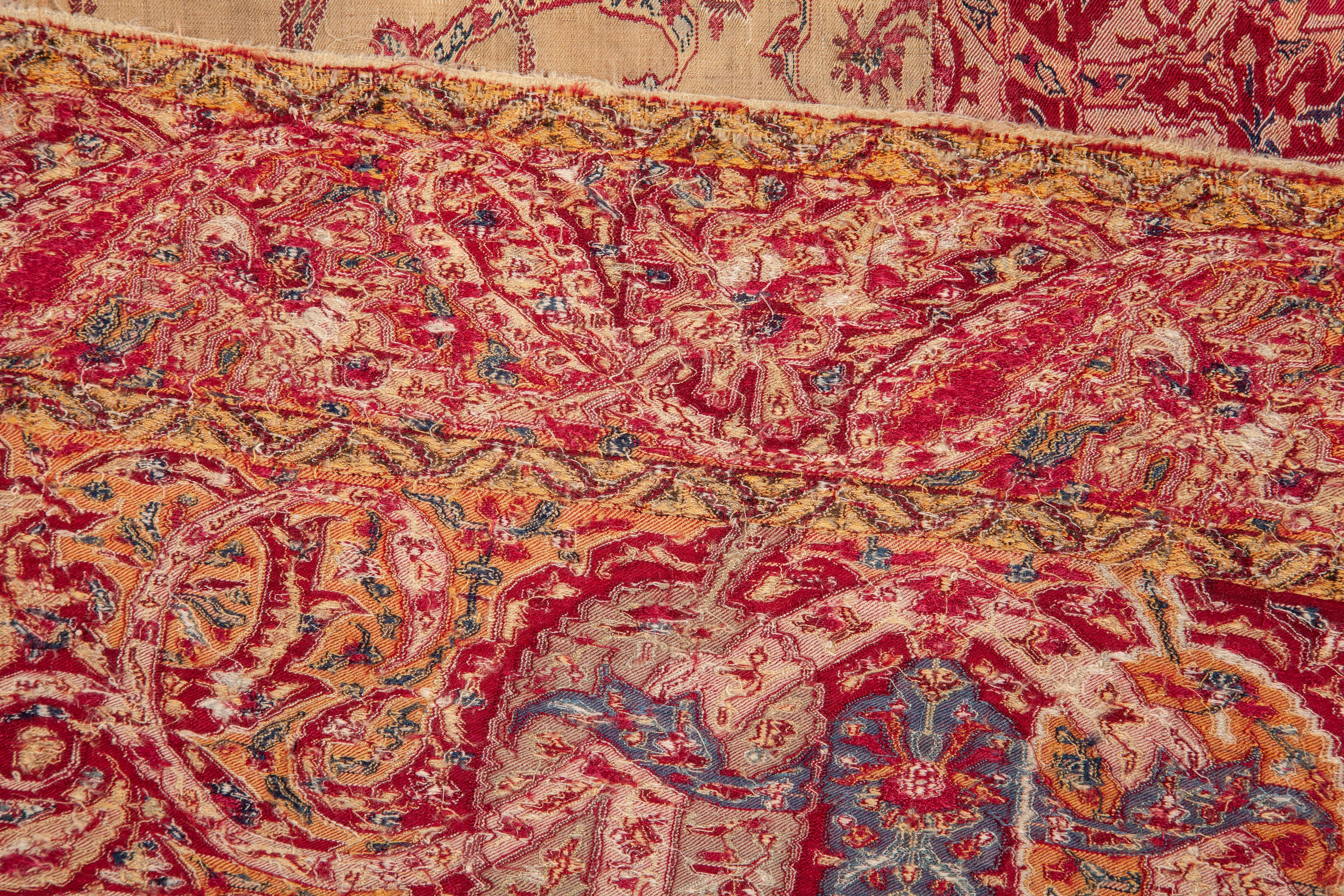 Antique Kashmir Shawl from India, 19th Century 3