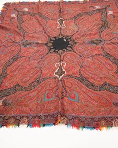 Antique Kashmir Squarish Shawl, 19th C.