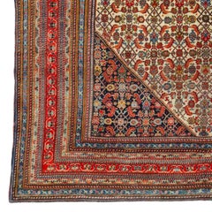 Antique Kaskhai Rug - Late 19th Century Silk Weft Kaskhai Rug, Persian Rug