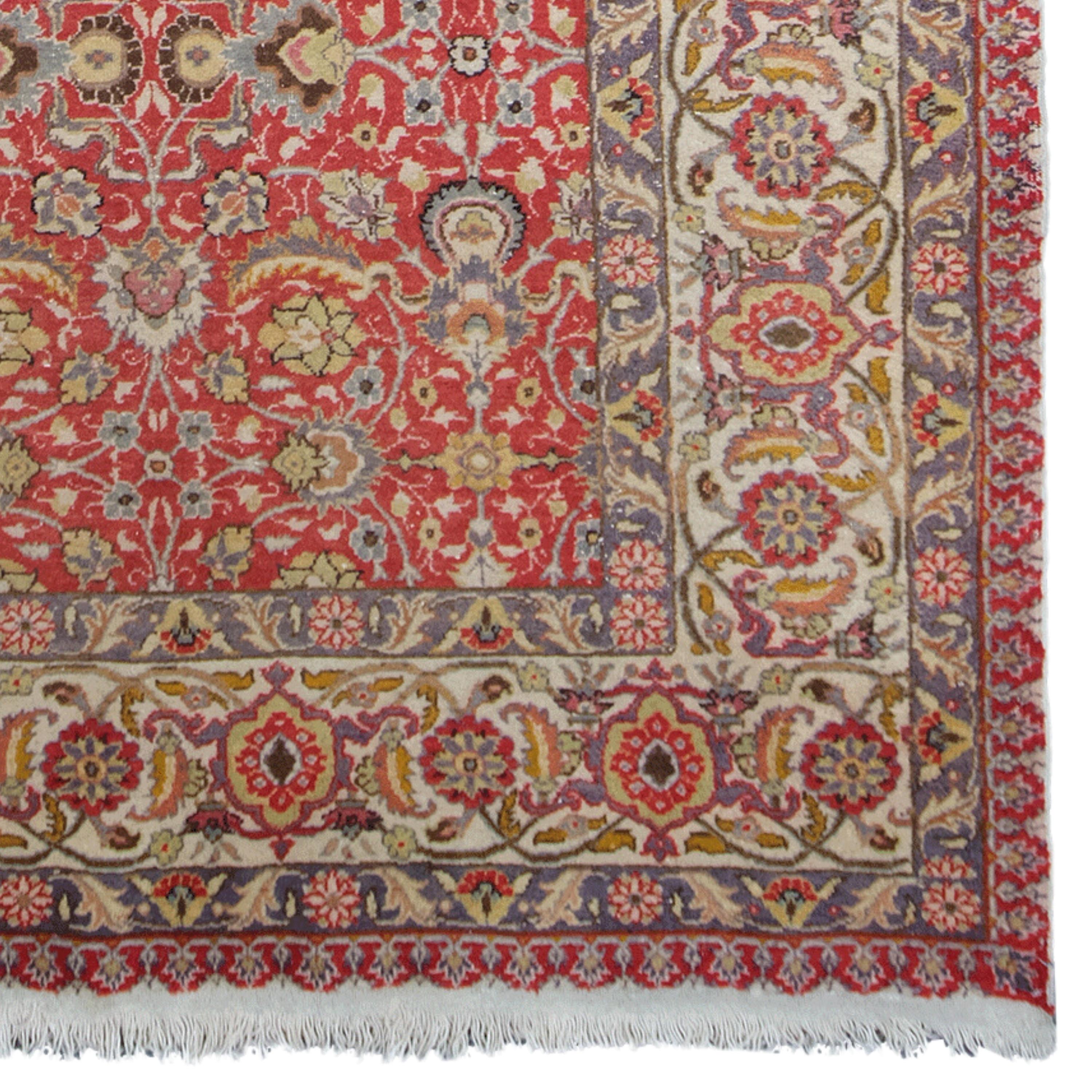 Antique Kayseri Rug - 19th Century Anatolian Rug, Handmade Wool Rug For Sale 1