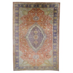 Vintage Kayseri Silk Carpet - 20th Century Kayseri Silk Carpet, Antique Rug
