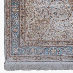 Antique Kayseri Silk Carpet - Mid 20th Century