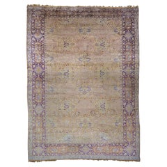 Antique Kayseri Silk Rug - 20th Century Kayseri Silk Carpet, Antique Carpet