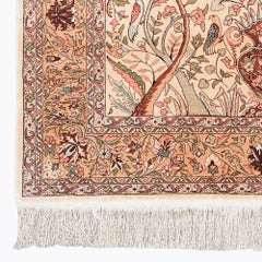 Antique Kayseri Silk Rug - Mid 20th Century