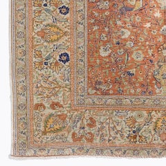 Antique Kayseri Silk Rug - Mid 20th Century