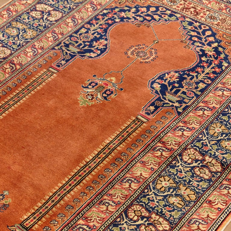 Antique Kaysery Turkey Hand Knotted Wool Rug, circa 1950 For Sale at