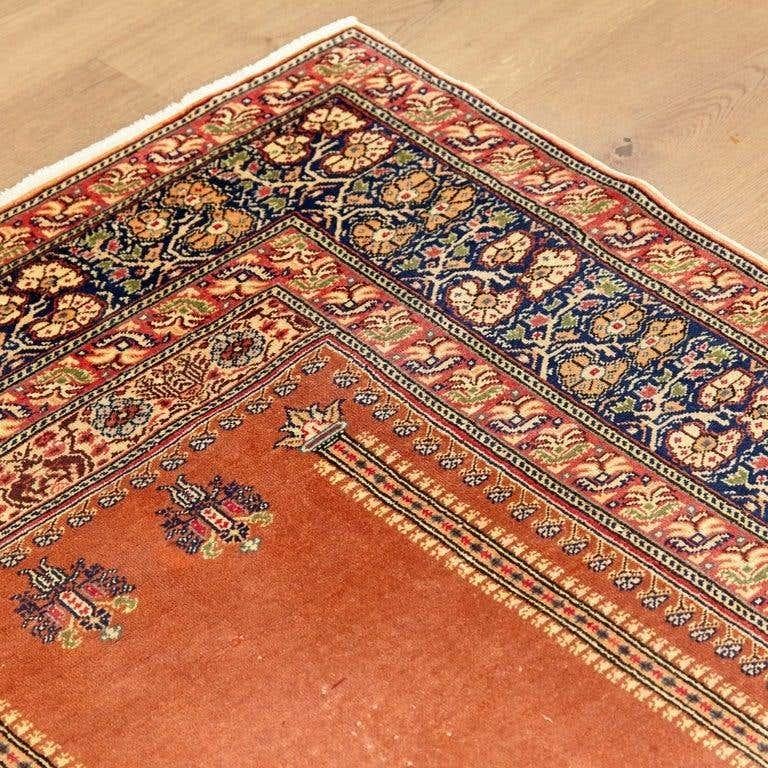 Turkish Antique Kaysery Turkey Hand Knotted Wool Rug, circa 1950 For Sale